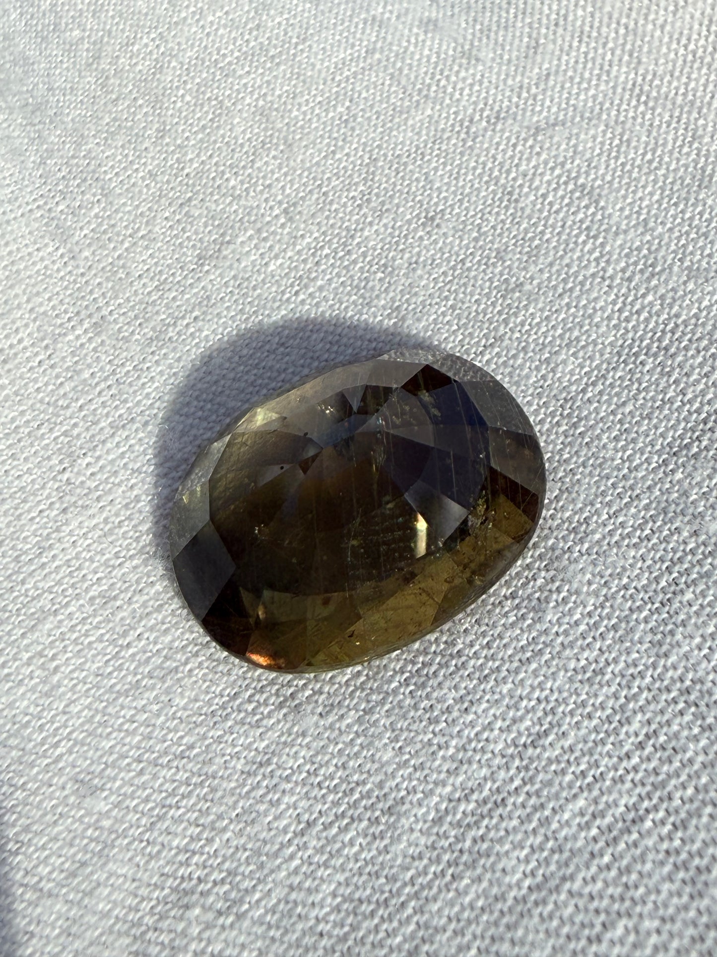 GIA Certified 19.76 Carat Natural Color Change Sapphire | No Heat | Oval Brilliant Step Cut