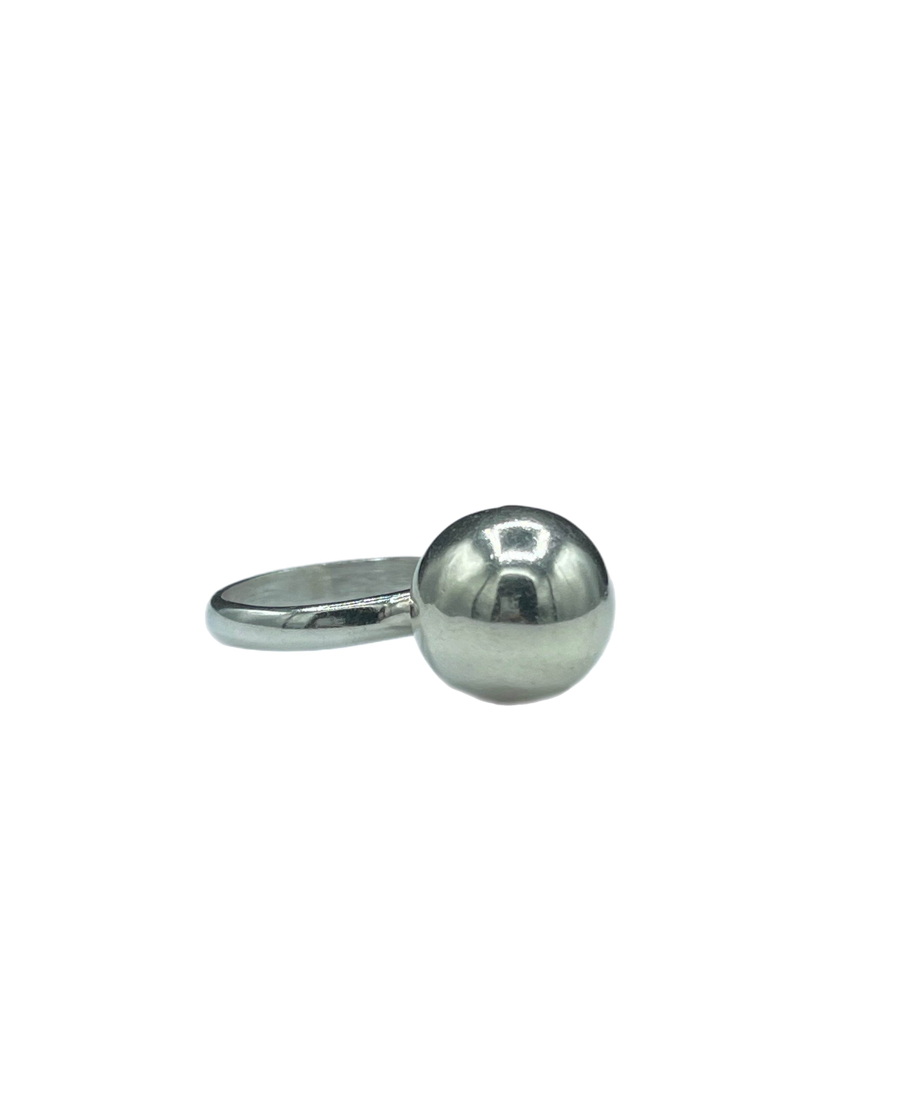 Solid Sterling Silver Ball Ring (Size 8) – TimelessJewells