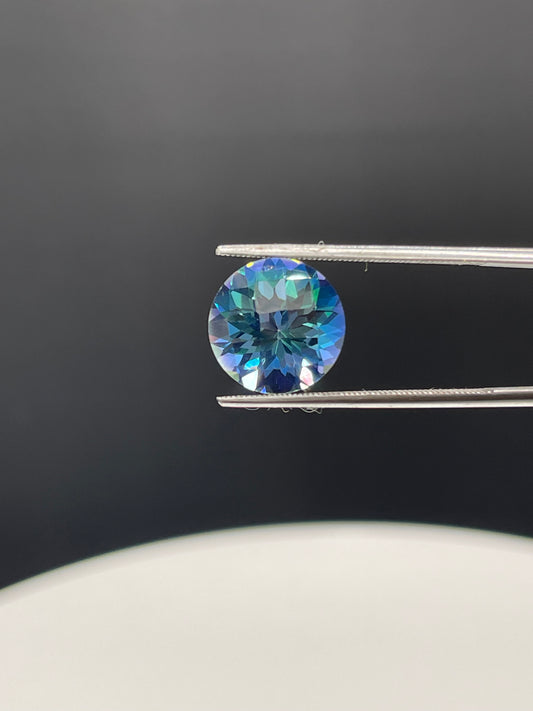 12 MM Round Authentic Neptune Garden Mystic Fire Topaz Loose Gemstone