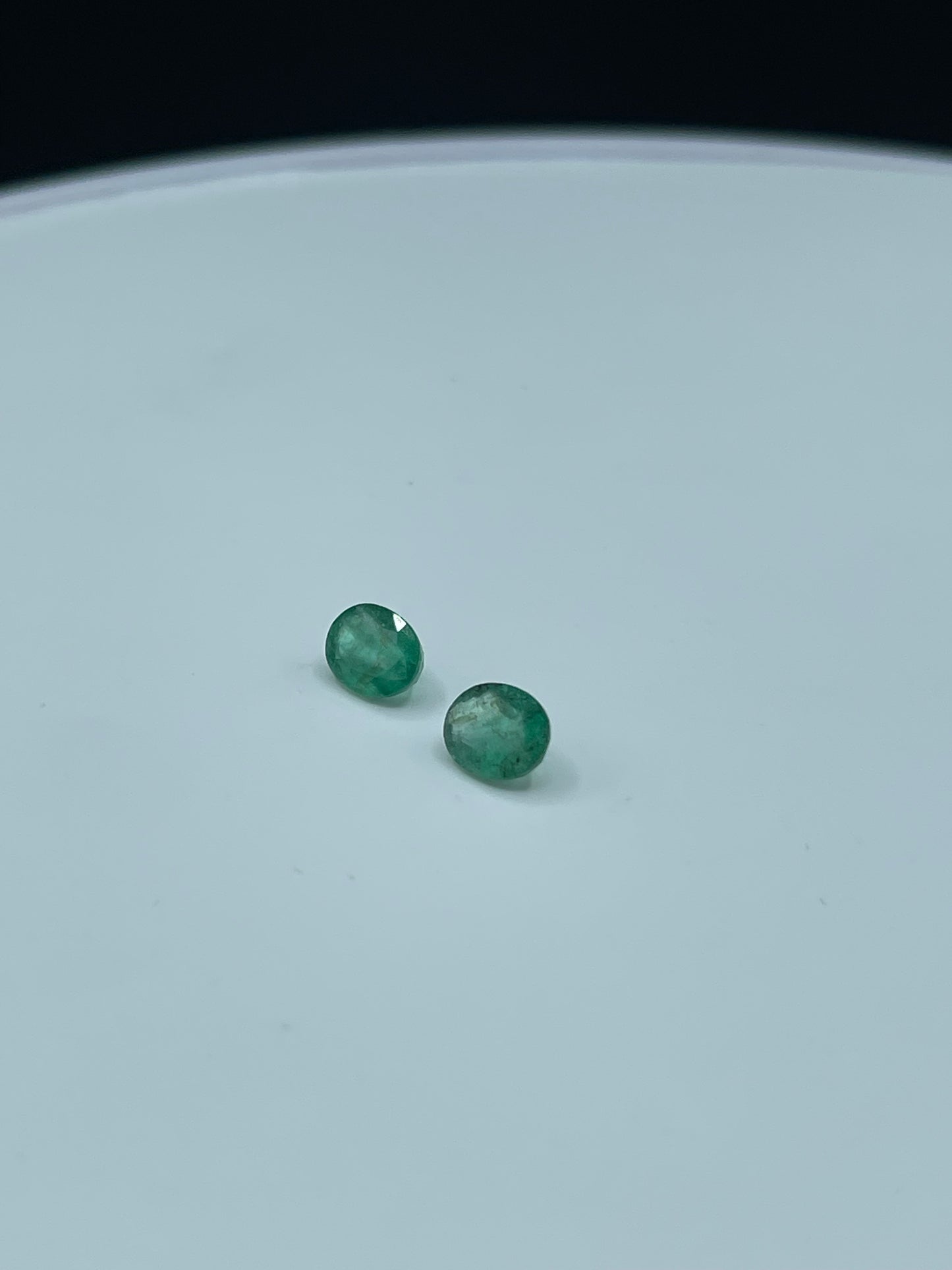 2.33 Carat Natural Emerald Oval Cut Matching Loose Gemstones (8 x 6 x 4 MM)