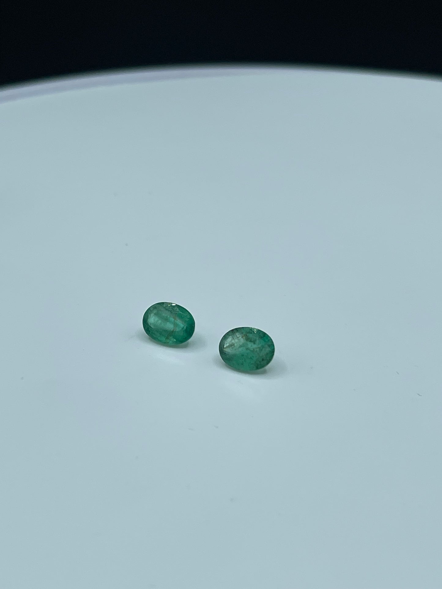 2.33 Carat Natural Emerald Oval Cut Matching Loose Gemstones (8 x 6 x 4 MM)