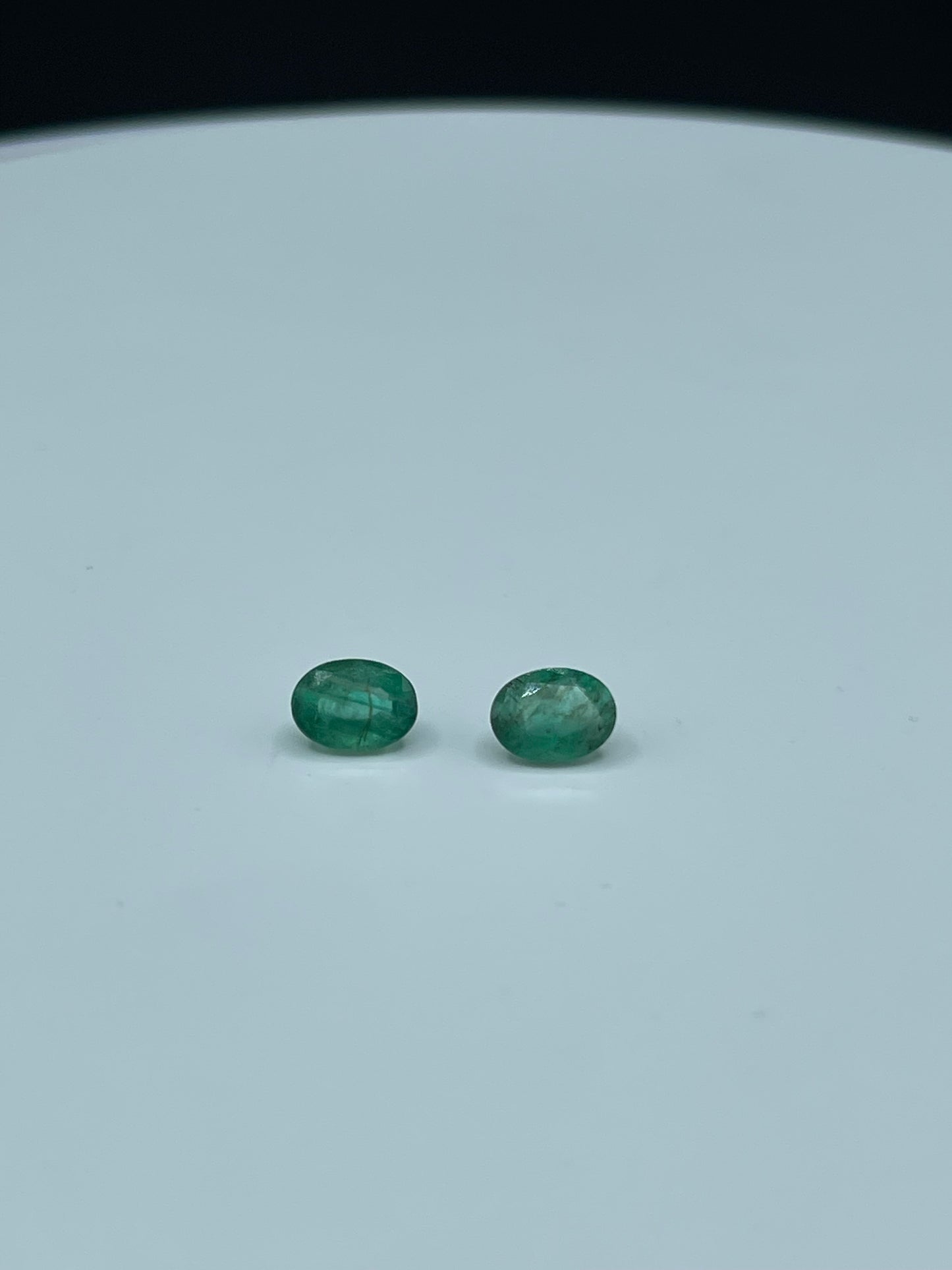 2.33 Carat Natural Emerald Oval Cut Matching Loose Gemstones (8 x 6 x 4 MM)