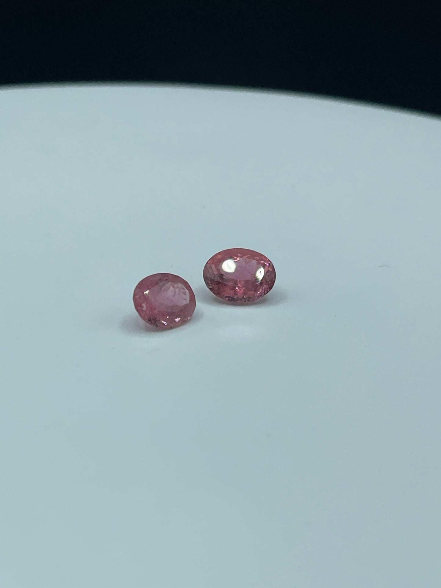 5.42 Carat Natural Rubellite Tourmaline Matching Oval Cut Loose Gemstones (10.2 x 8.1 x 5.5 MM)