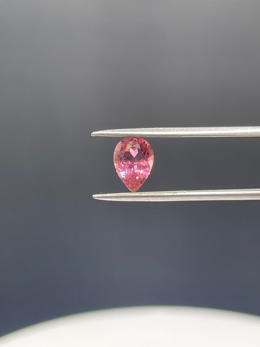 1.90 Carat Natural Rubellite Tourmaline Pear Cut Loose Gemstone (9.9 x 7.1 x 4.4 MM)