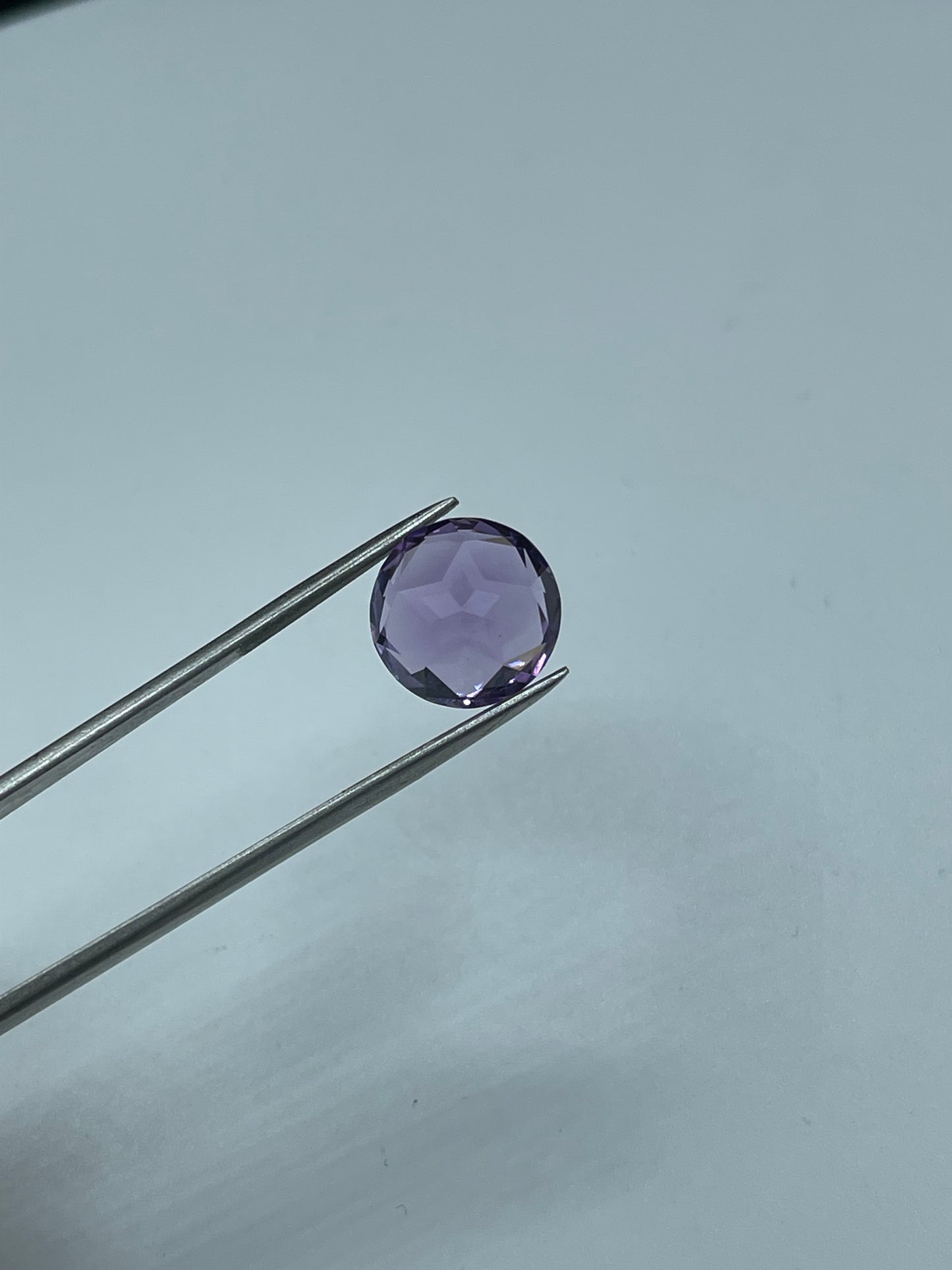 Natural Amethyst Texas Lone Star Round Cut Loose Gemstone (12 MM)