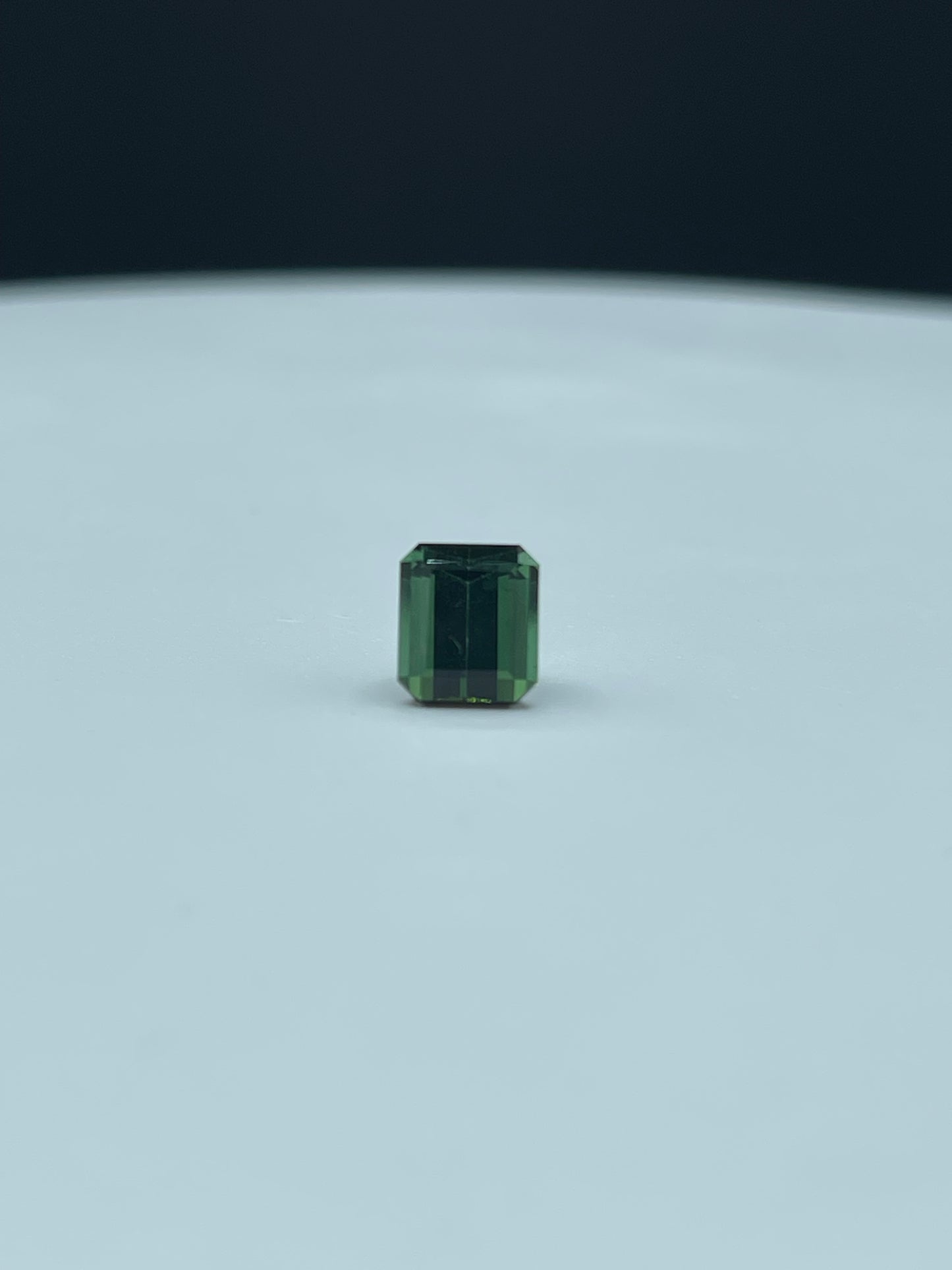 2.39 Carat Natural Green Tourmaline Emerald Cut Loose Gemstone (6.7 x 7.7 x 5.2 MM)