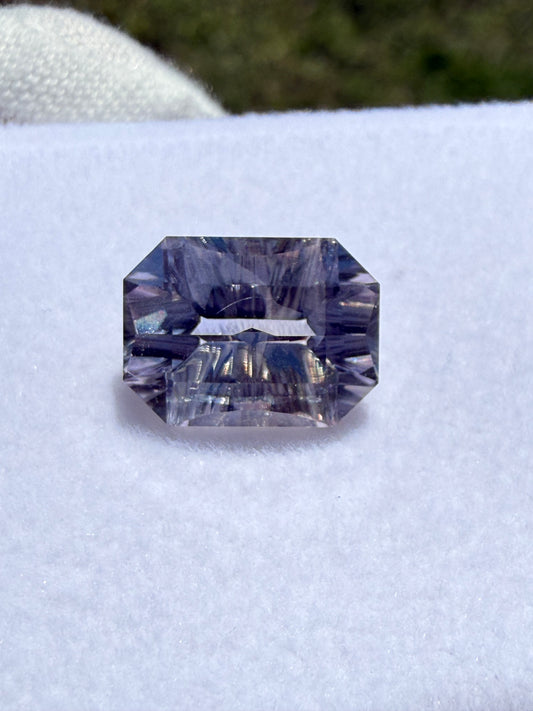 GIA Certified 5.75ct Unheated Ceylon Sapphire | Master Concave Cut | Rare Octagonal Lilac