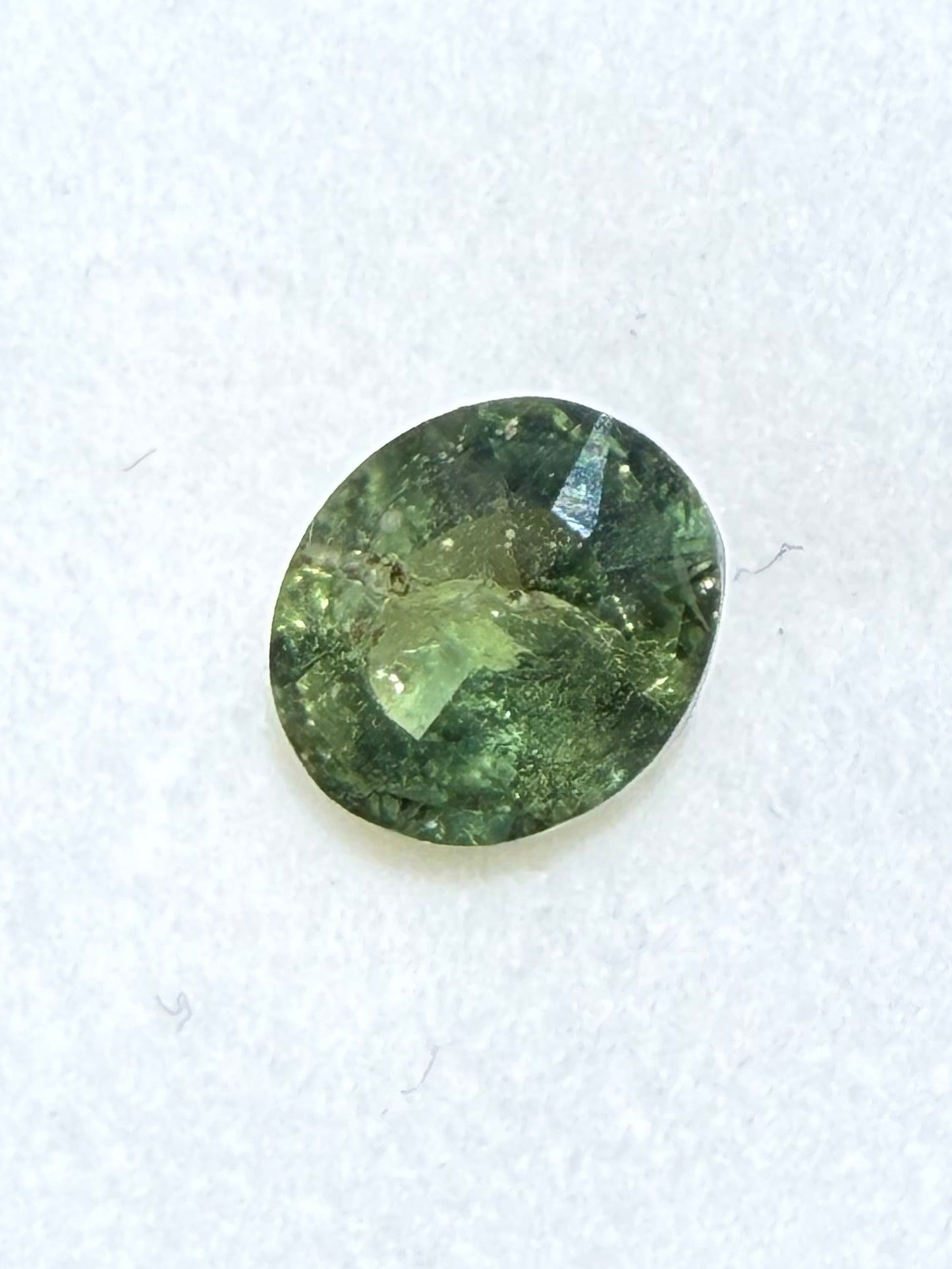 1.29ct Natural Unheated Ceylon Green Sapphire Oval Cut Loose Gemstone