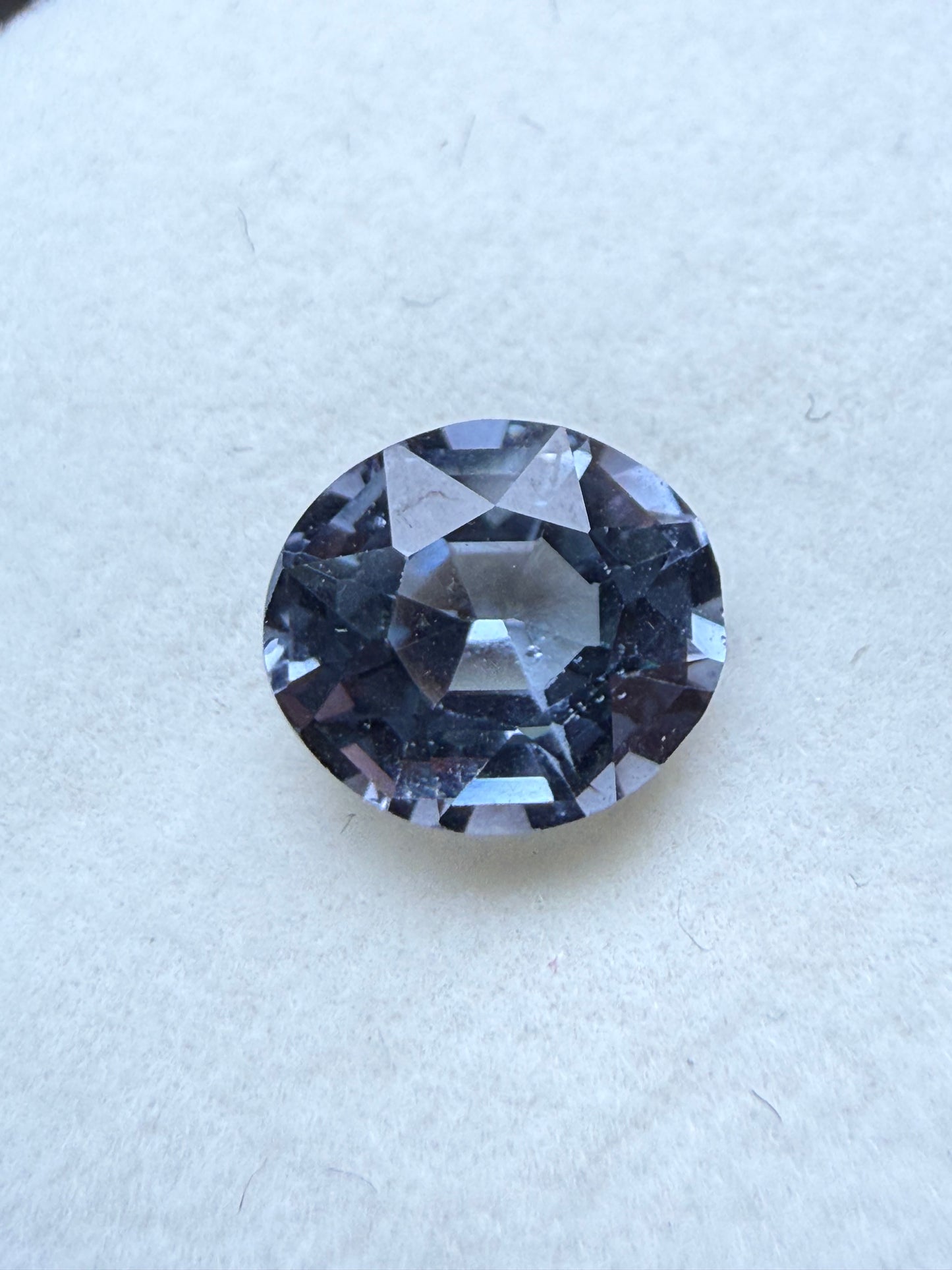 1.25ct Natural Unheated Ceylon Greyish Blue Sapphire Oval Cut Loose Gemstone