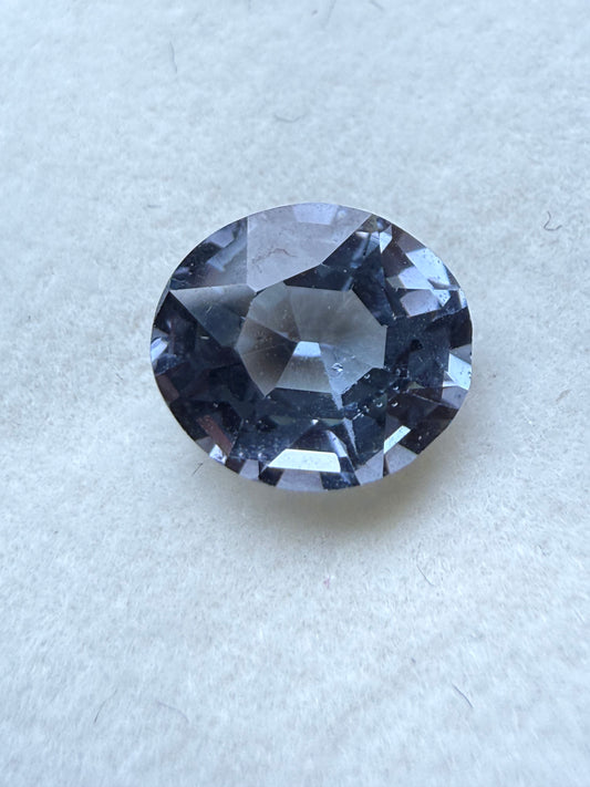 1.25ct Natural Unheated Ceylon Greyish Blue Sapphire Oval Cut Loose Gemstone