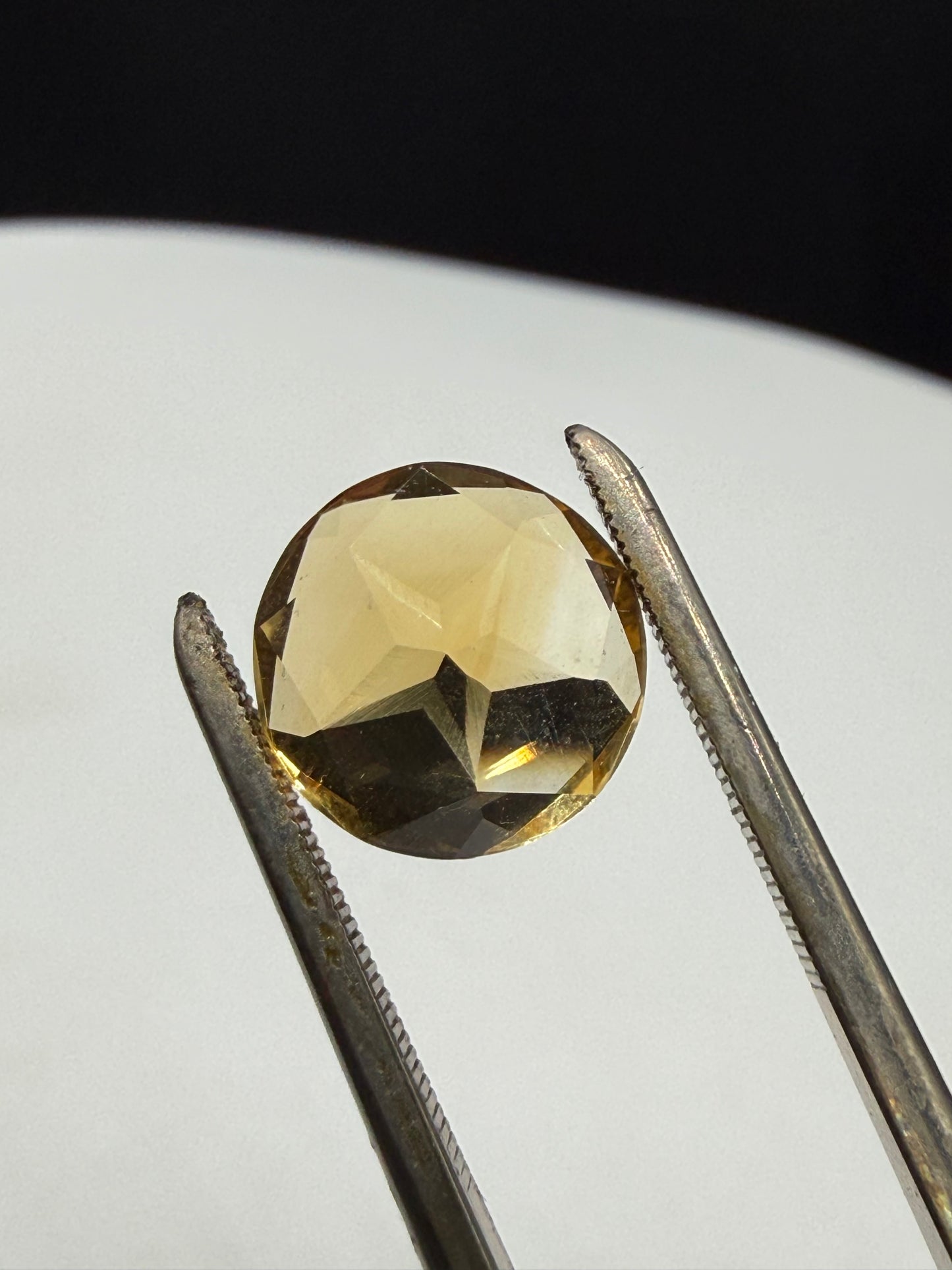Natural Citrine Texas Lone Star Cut Loose Gemstone 10mm Round