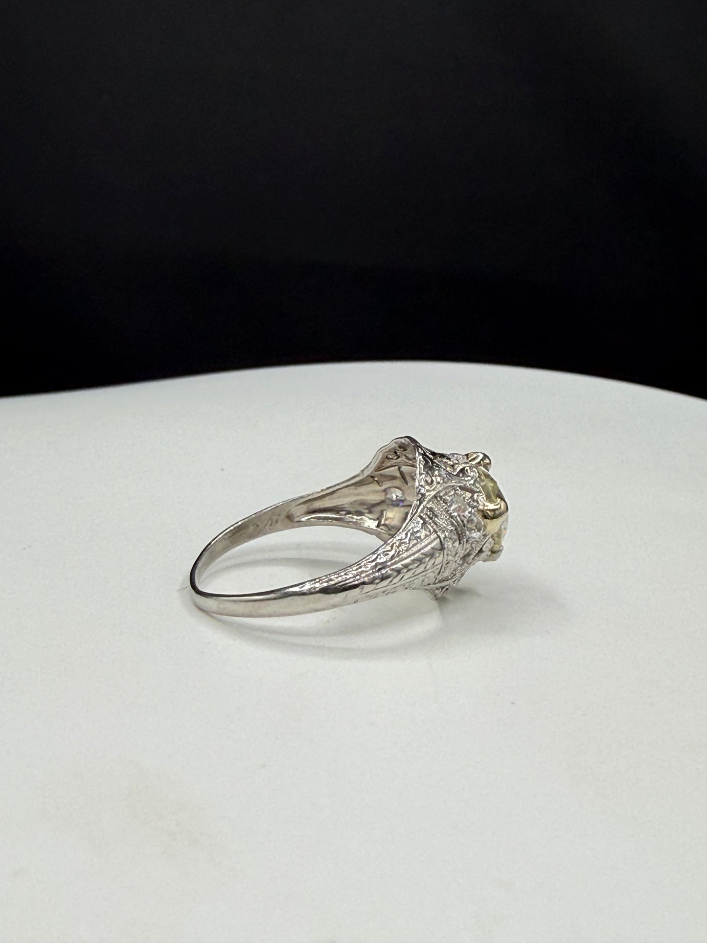 Authentic 1924 Art Deco 2.00ctw Old European Cut VVS Diamond Platinum Engagement Ring | Size 6.5