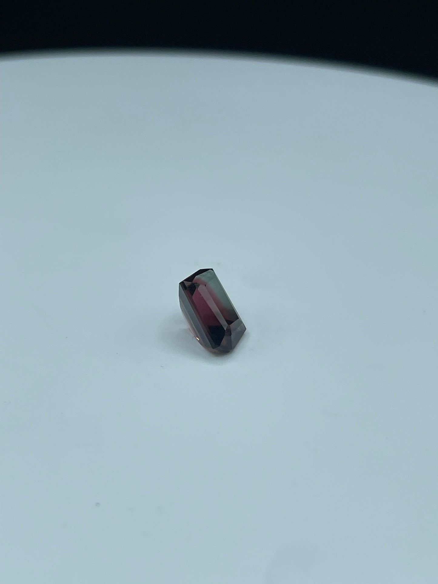 3.13 Carat Natural Bi Color Tourmaline Custom Cut Loose Gemstone (9.8 x 6.8 x 5.8 MM)