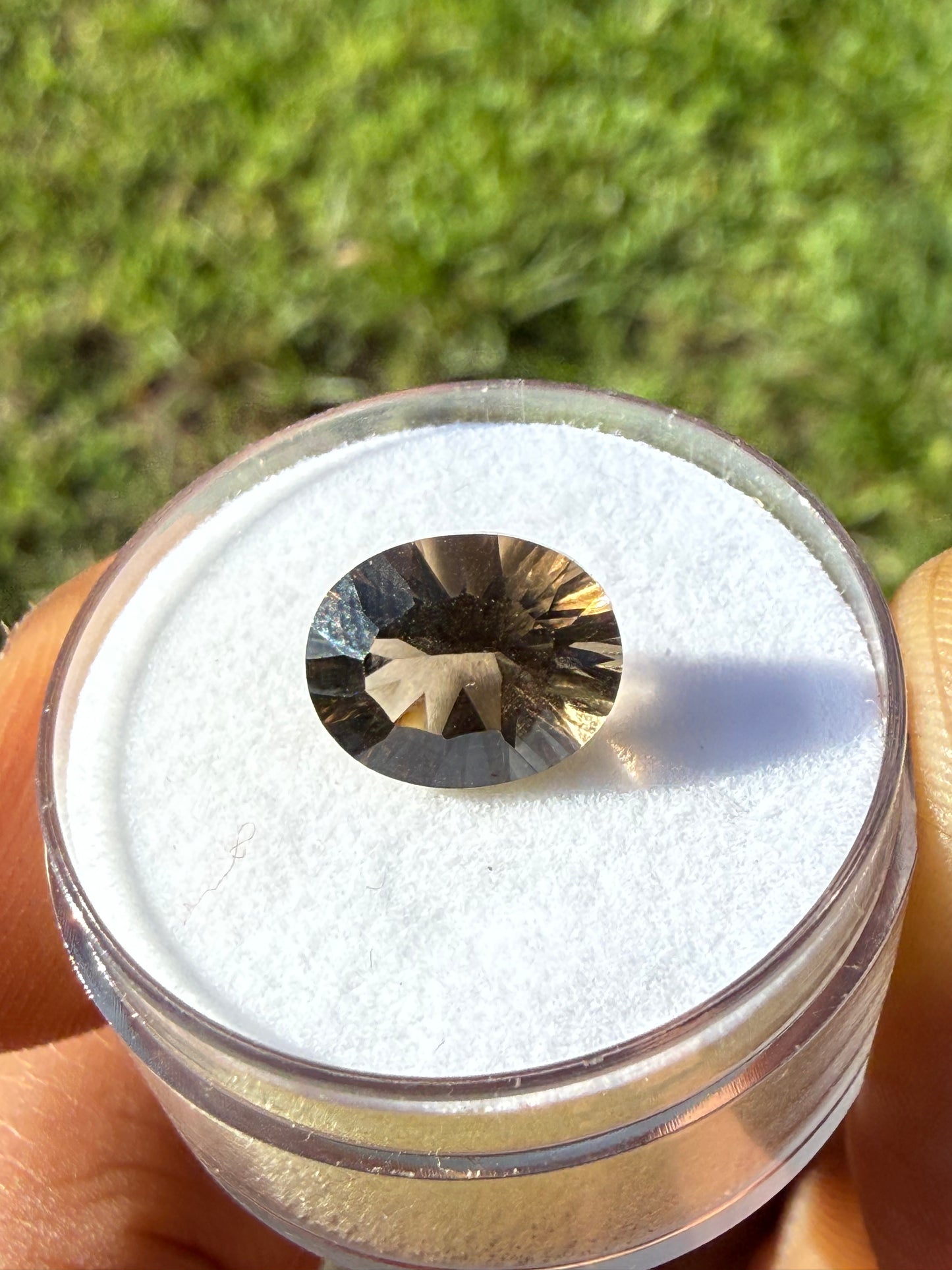 Natural Smoky Quartz Master Concave Oval Cut Loose Gemstone | Flawless | 2.33ct 10x8mm