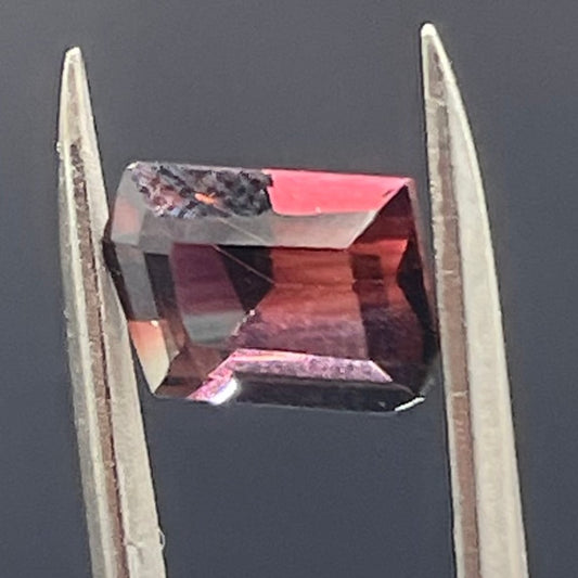 3.13 Carat Natural Bi Color Tourmaline Custom Cut Loose Gemstone (9.8 x 6.8 x 5.8 MM)