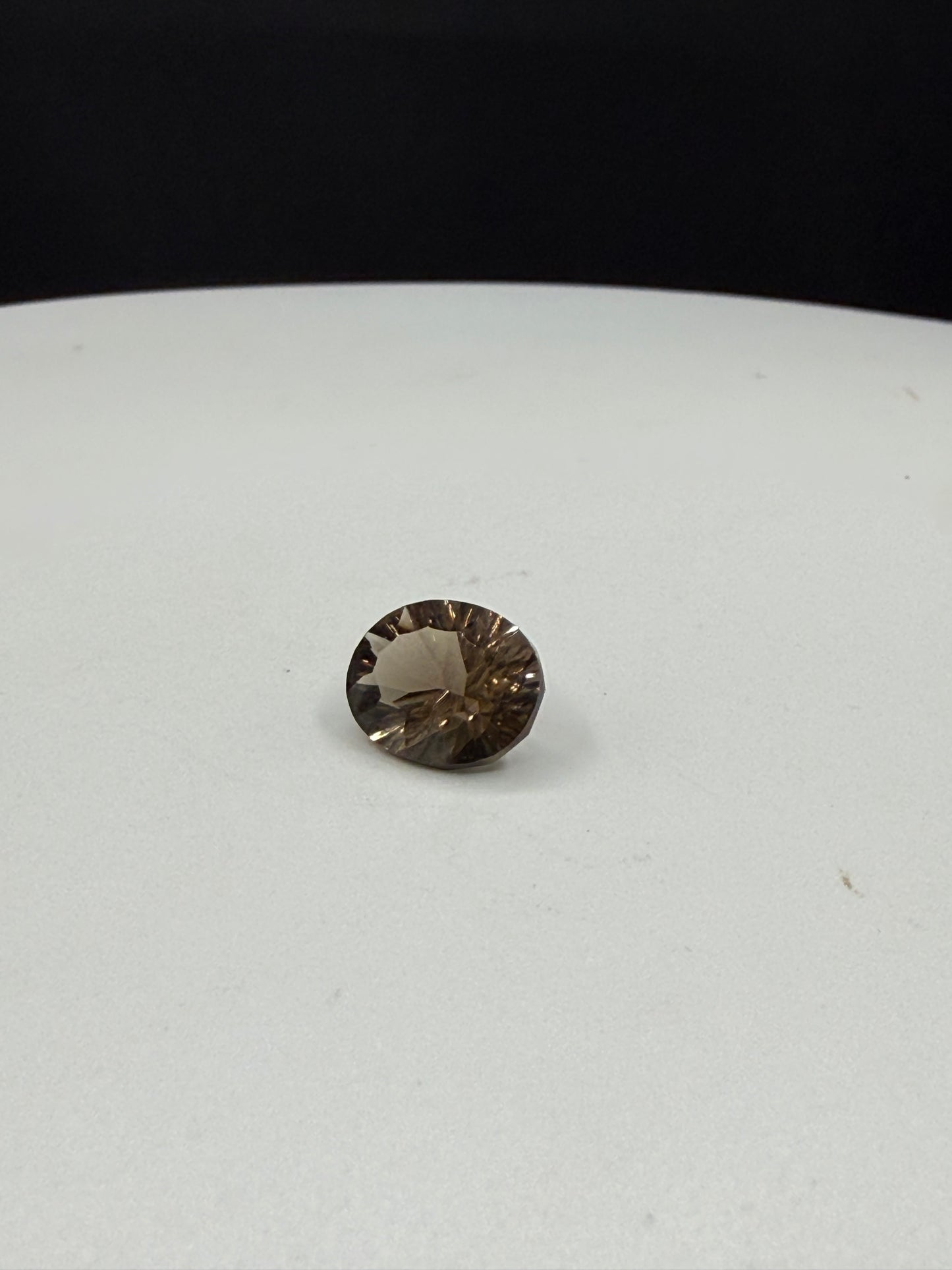 Natural Smoky Quartz Master Concave Oval Cut Loose Gemstone | Flawless | 2.33ct 10x8mm