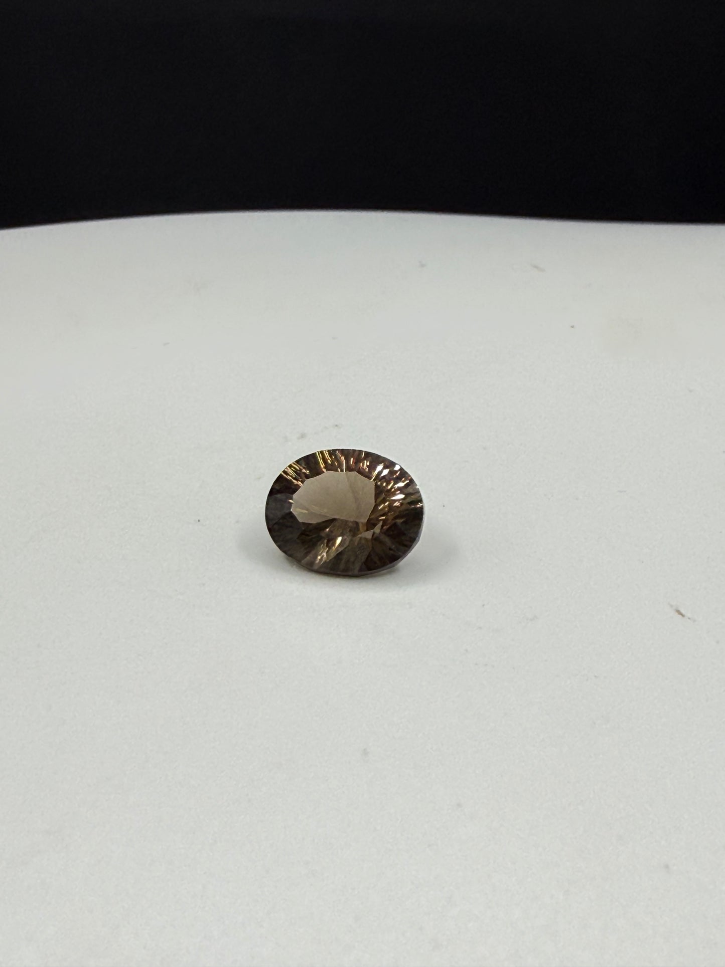 Natural Smoky Quartz Master Concave Oval Cut Loose Gemstone | Flawless | 2.33ct 10x8mm
