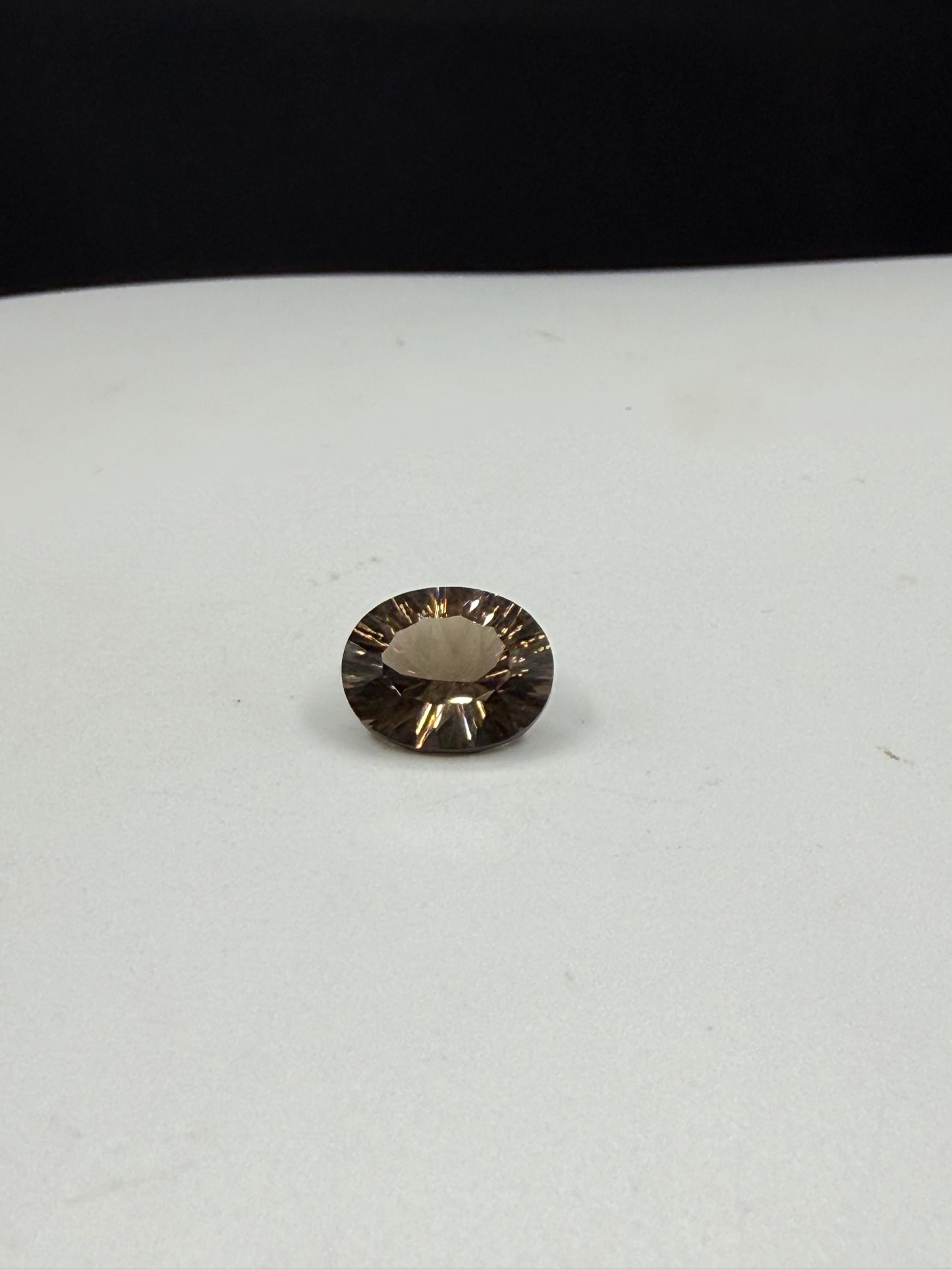 Natural Smoky Quartz Master Concave Oval Cut Loose Gemstone | Flawless | 2.33ct 10x8mm