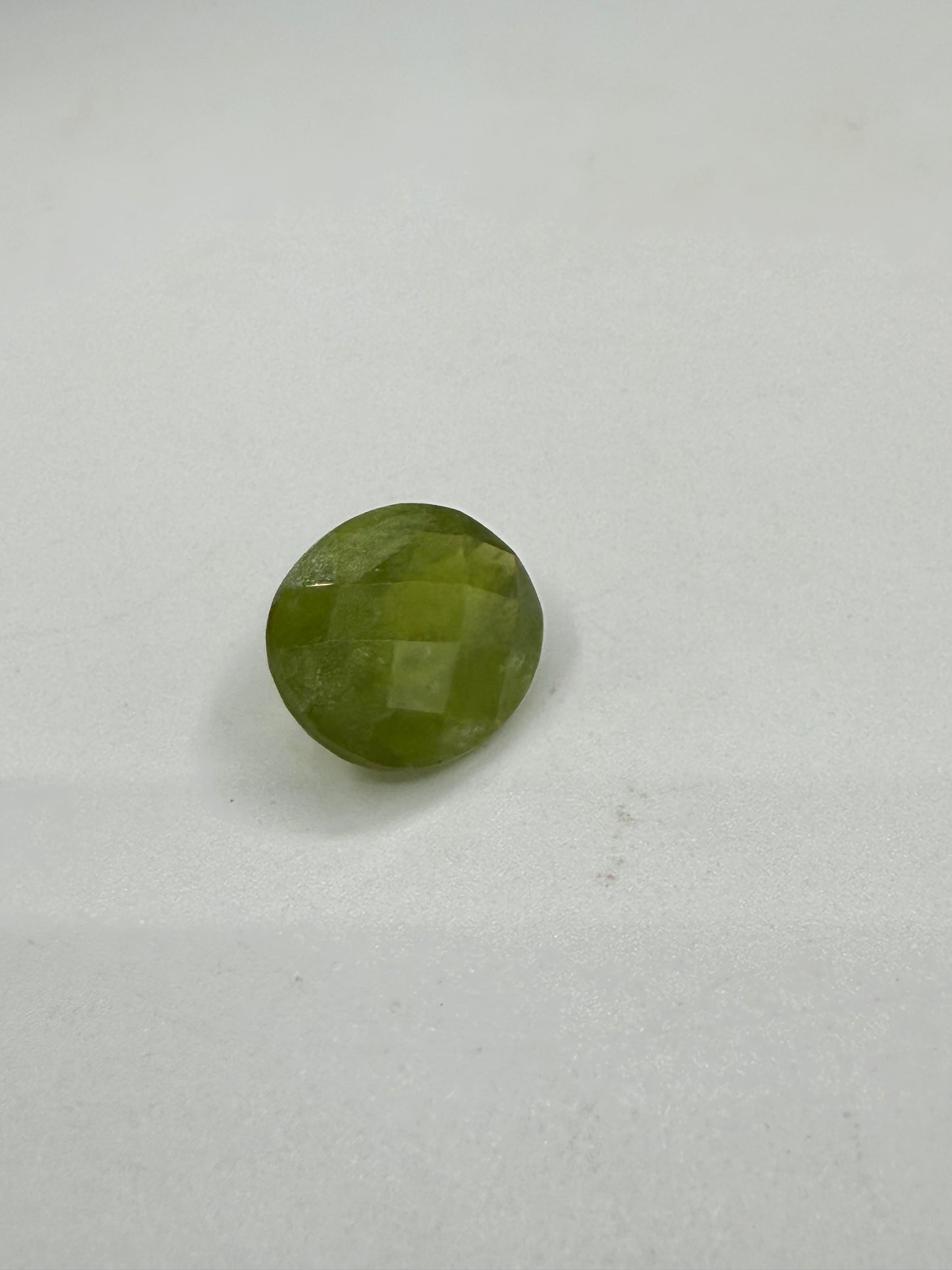 Rare 4.73 Carat Natural Vesuvianite Loose Gemstone Oval Checkerboard Cut | Tsavo Kenya | 12x10mm