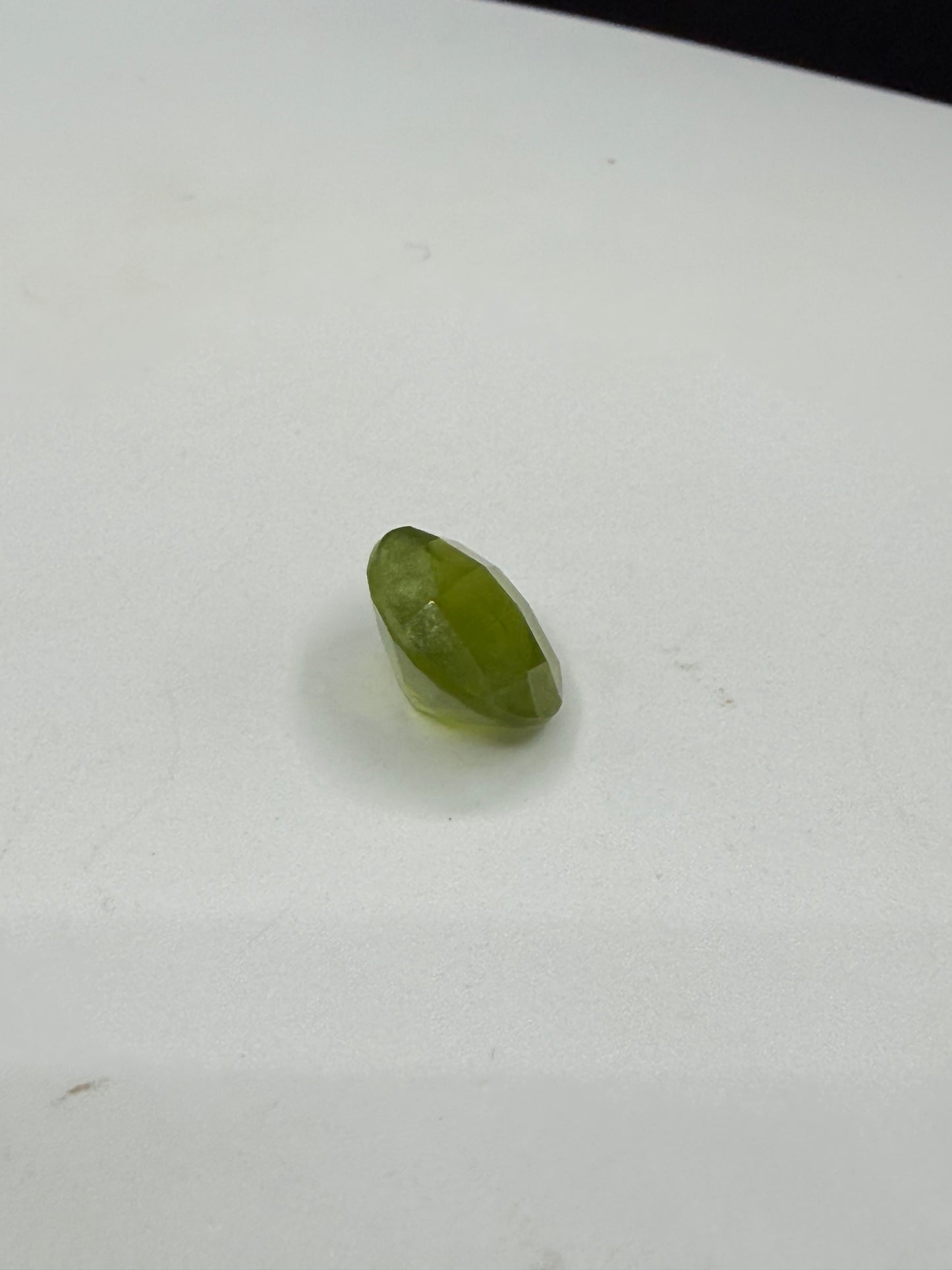 Rare 4.73 Carat Natural Vesuvianite Loose Gemstone Oval Checkerboard Cut | Tsavo Kenya | 12x10mm
