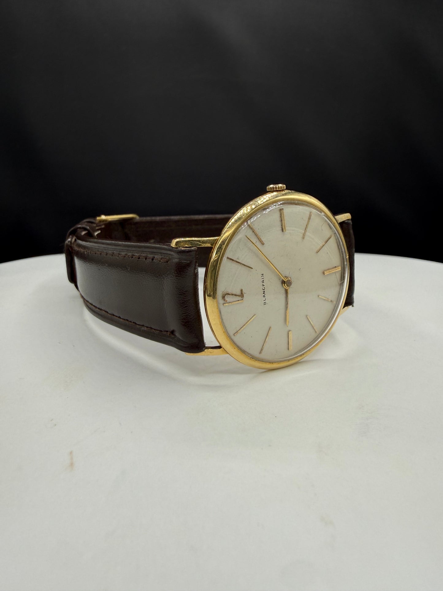 Vintage Blancpain Villeret Rayville 18k Gold Ultra Slim 17J Manual Wind Watch | 33mm