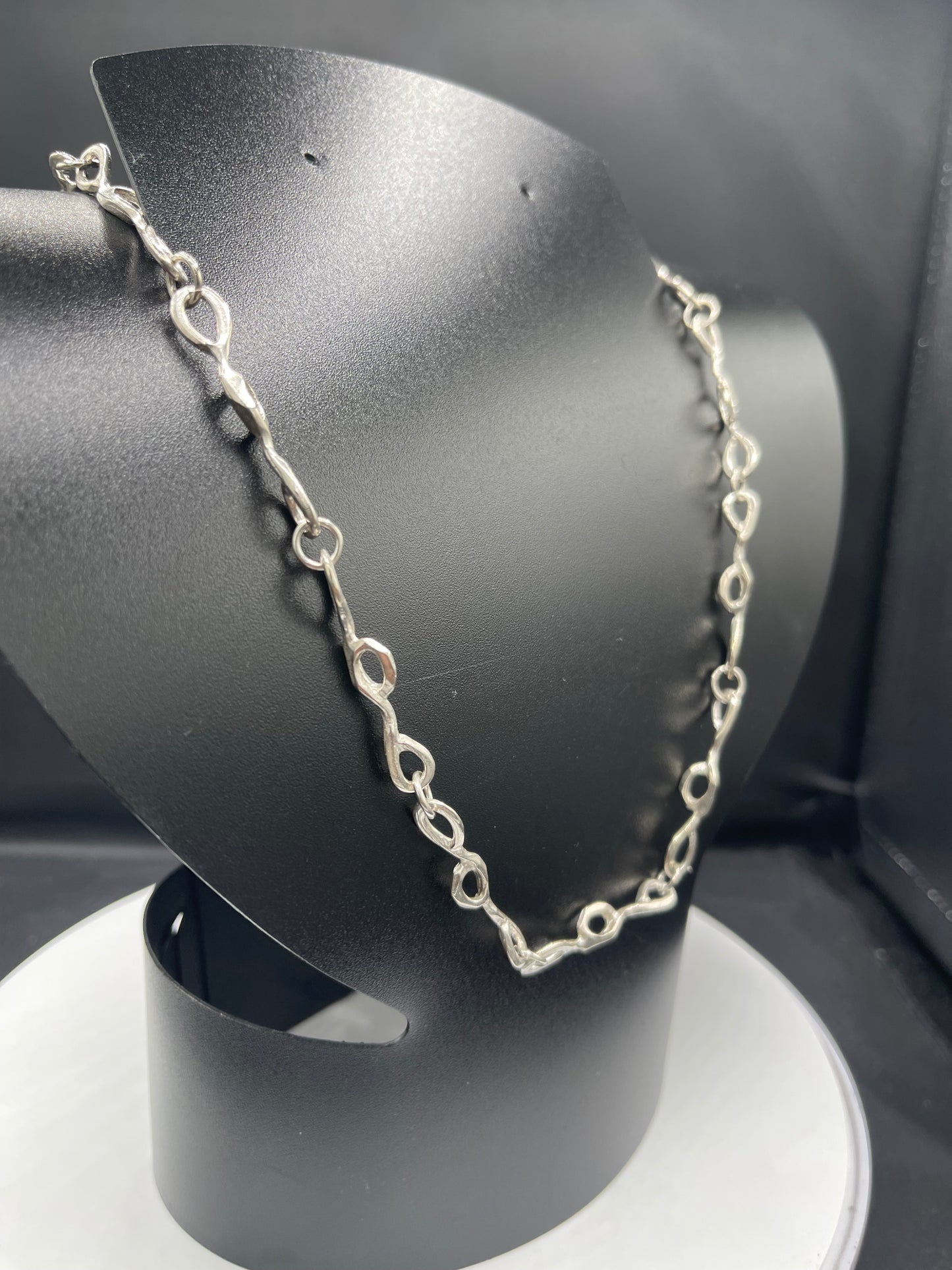 Fancy Designer Sterling Silver Chain Necklace (24.5 Inches) (29.8 Grams)