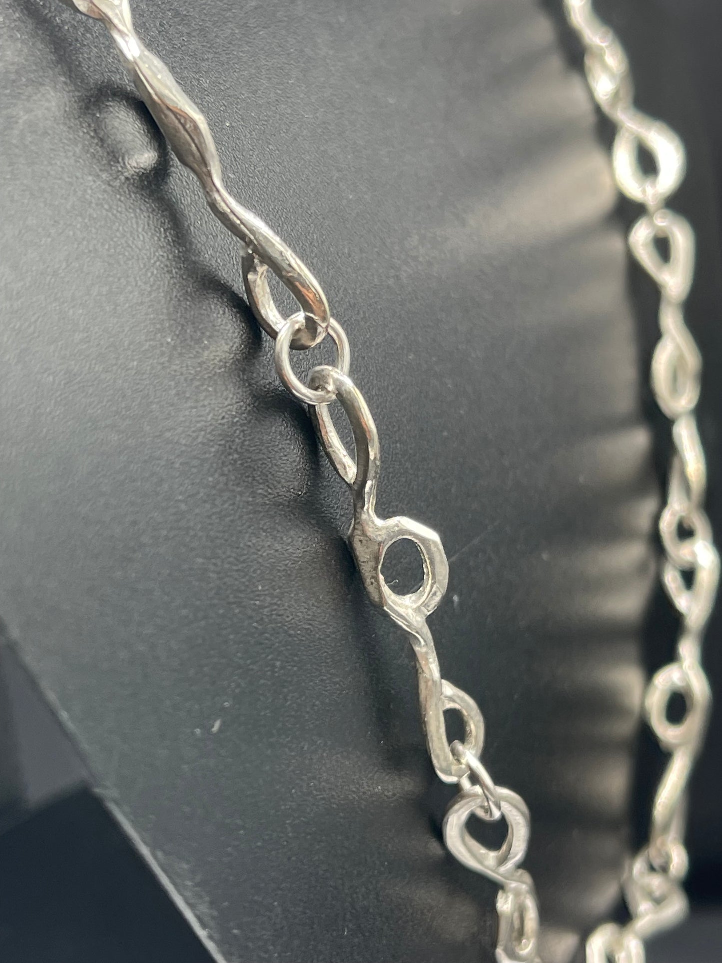 Fancy Designer Sterling Silver Chain Necklace (24.5 Inches) (29.8 Grams)