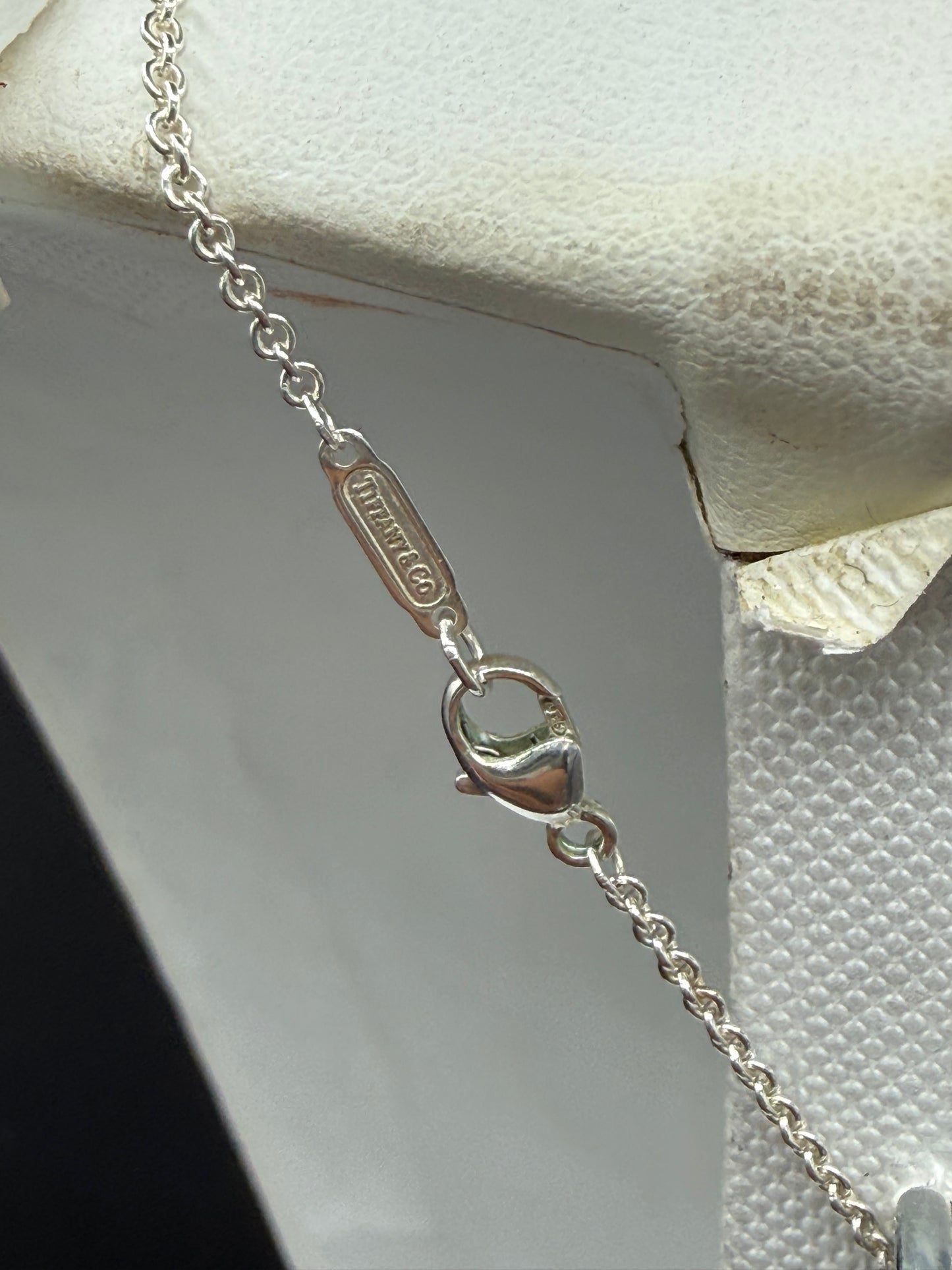 Authentic Tiffany & Co. Sterling Silver 1837 Bar Pendant Necklace (18”)