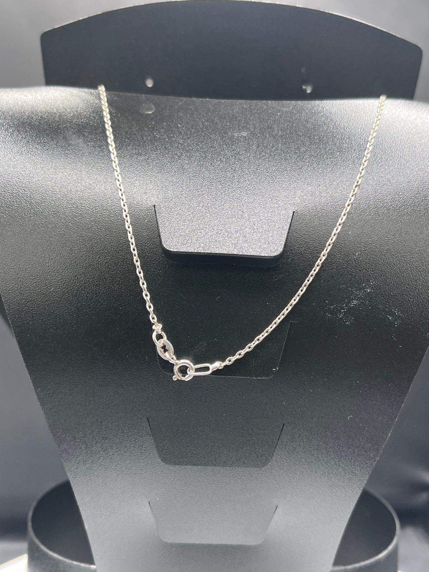 Natural Labradorite Sterling Silver Slide Pendant & Chain (17.75 Inches)