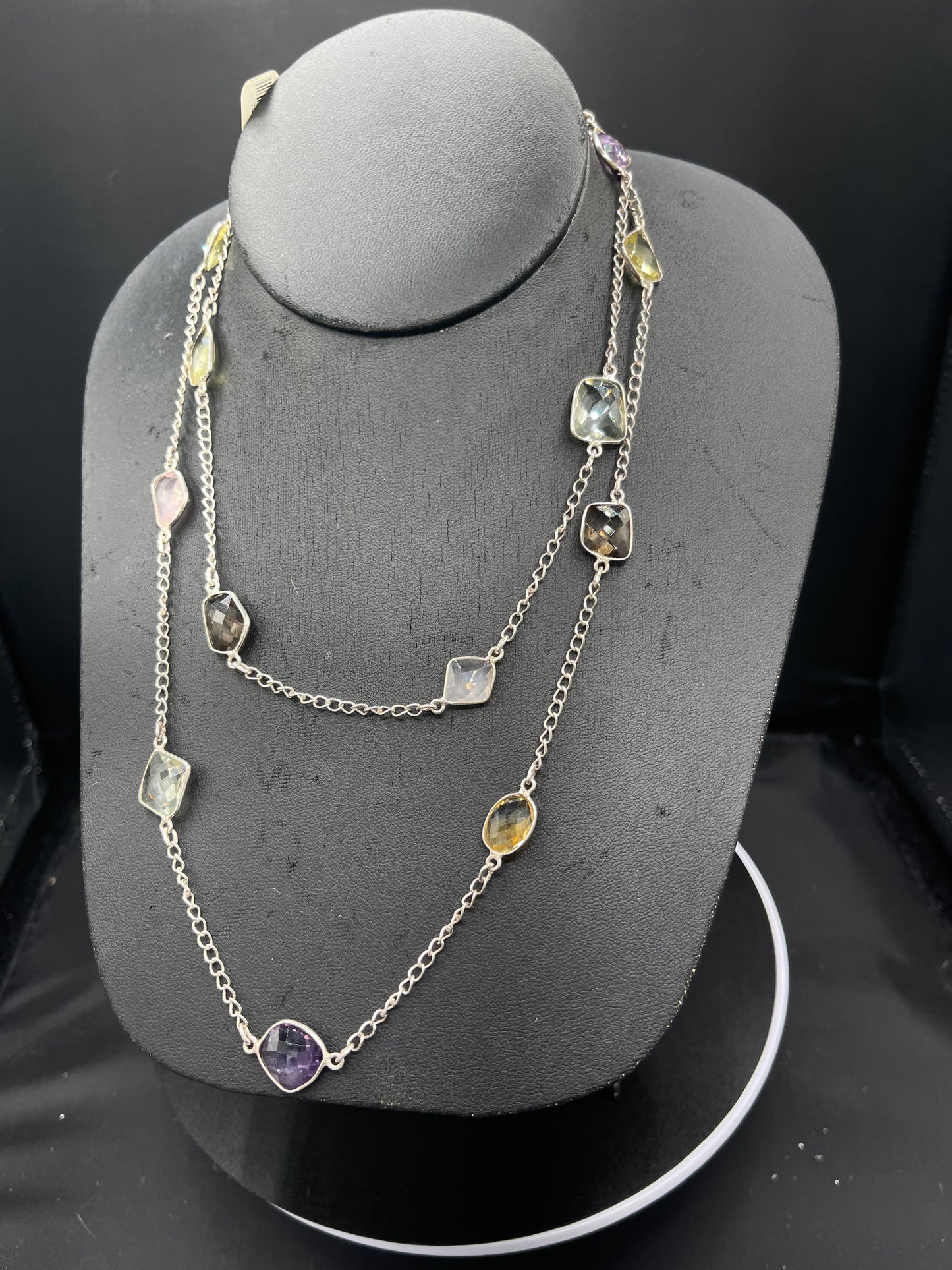 50 Carat Semi Precious Sterling Silver Necklace