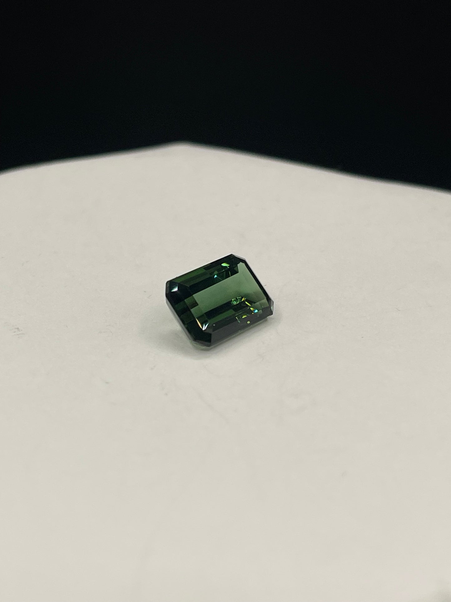 4.10 Carat Natural Green Tourmaline Emerald Cut Loose Gemstone (12x8x5 MM)