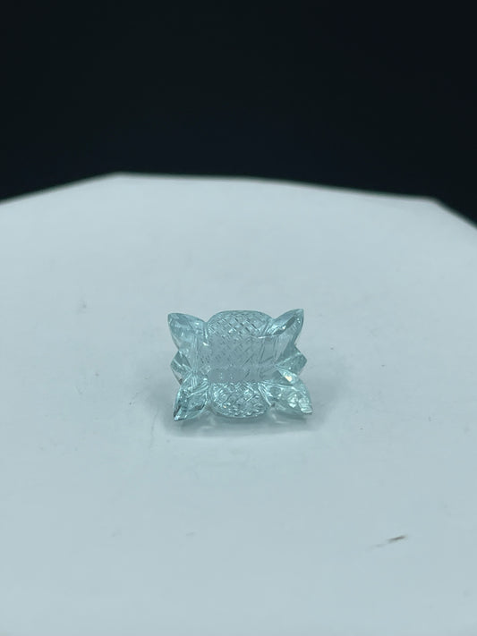 9.30 Carat Natural Aquamarine Custom Cut Loose Gemstone (11x14x9 MM)