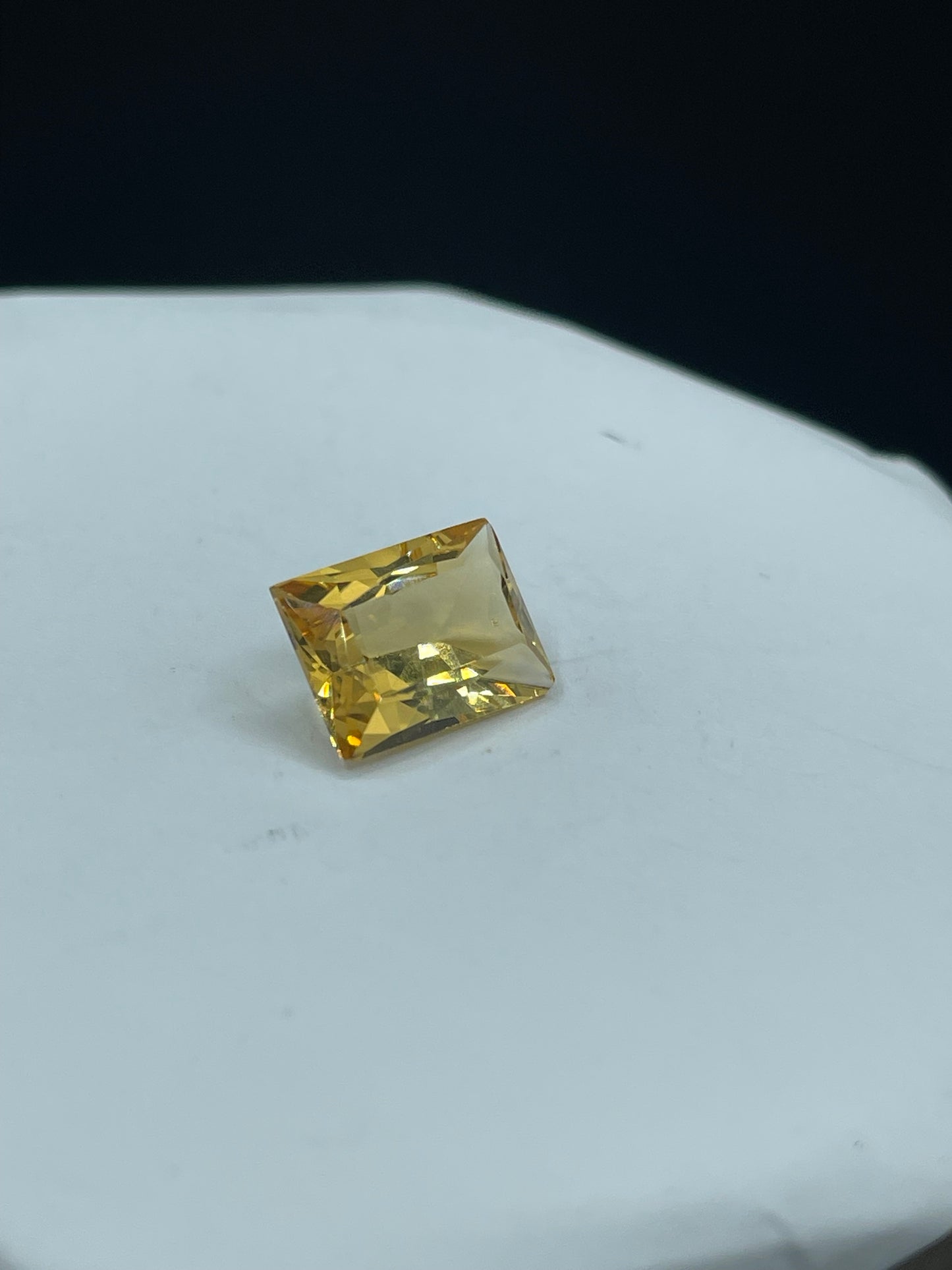7.01 Carat Natural Golden Beryl Emerald Cut Loose Gemstone (10x14x7 MM)