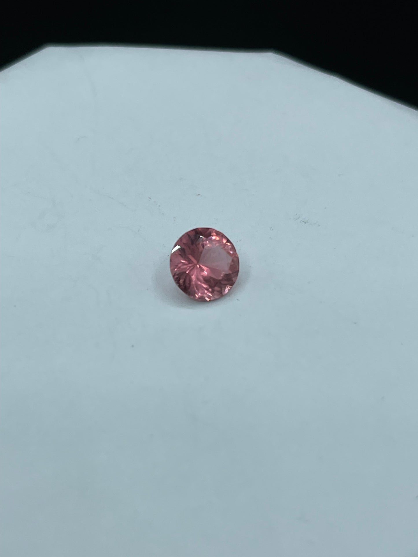 2.05 Carat Natural Rubellite Tourmaline Round Cut Loose Gemstone (8.44 x 8.44 x 5.40 MM)