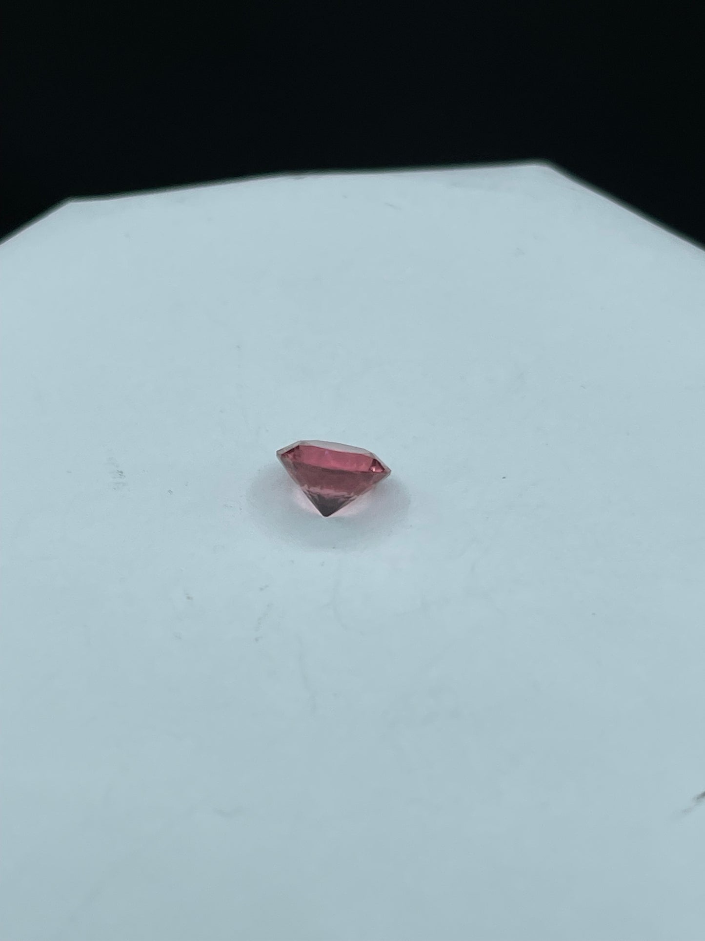 2.05 Carat Natural Rubellite Tourmaline Round Cut Loose Gemstone (8.44 x 8.44 x 5.40 MM)