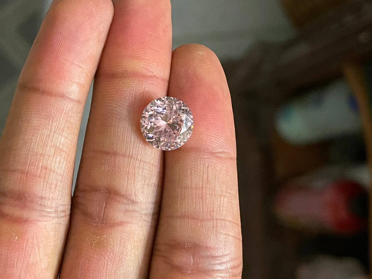 10.16 Carat Color Changing Cubic Zirconia Loose Gemstone