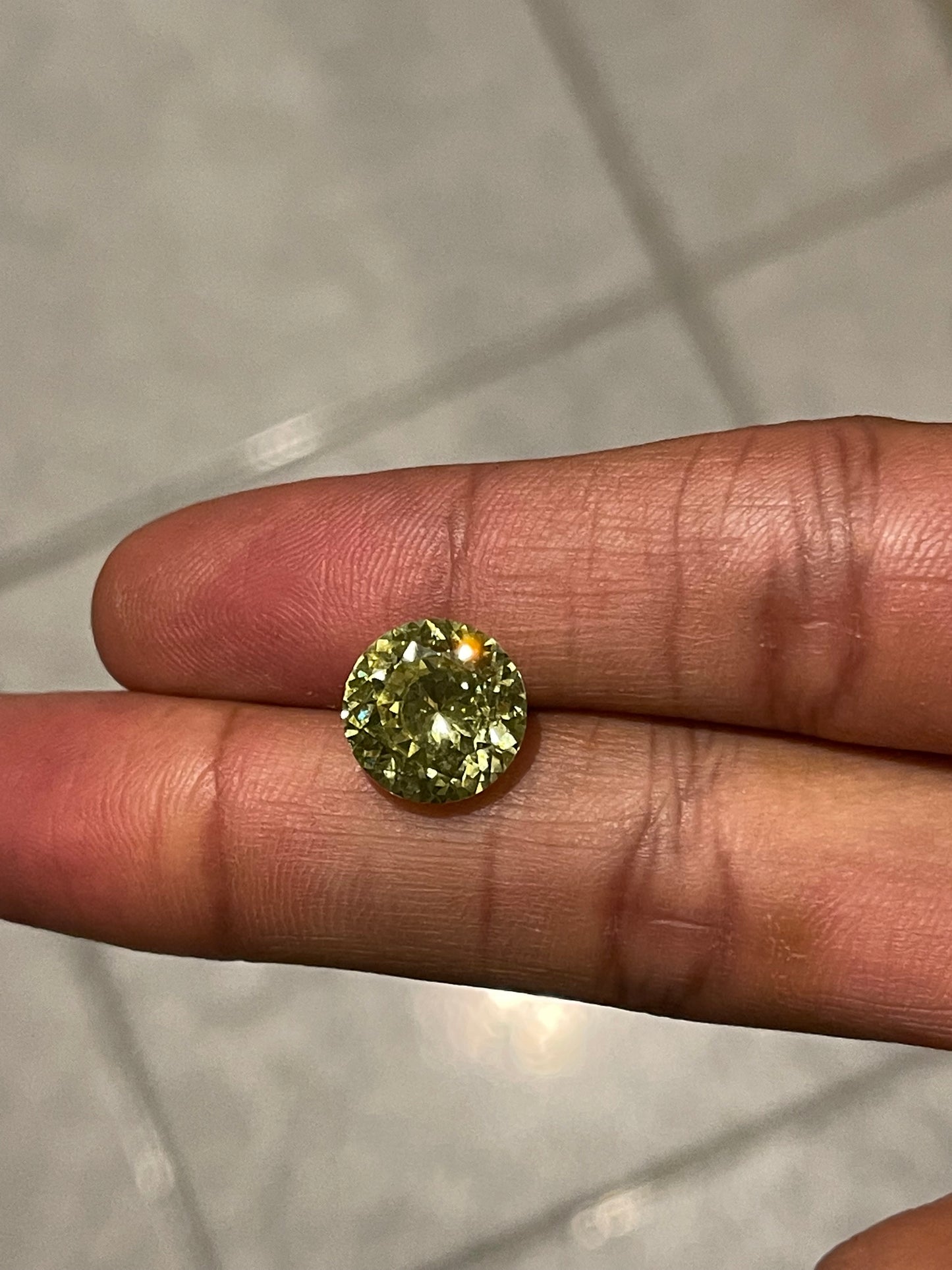 10.16 Carat Color Changing Cubic Zirconia Loose Gemstone