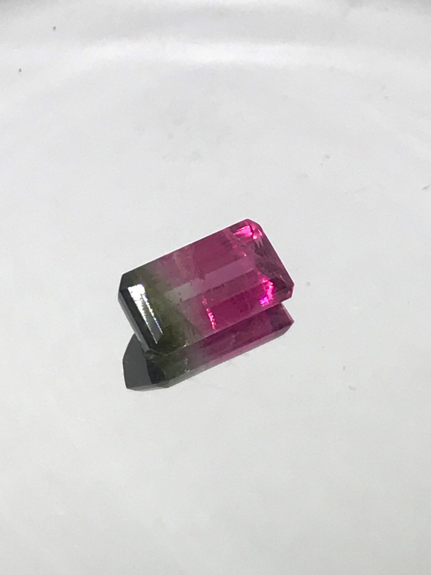 10.50 Carat Watermelon Particolor Natural Tourmaline (17.85 X 9.48 MM)