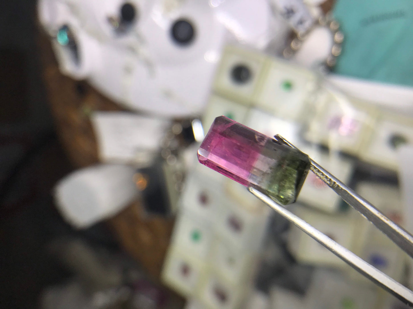 10.50 Carat Watermelon Particolor Natural Tourmaline (17.85 X 9.48 MM)