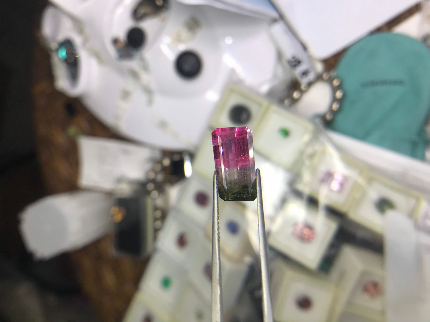 10.50 Carat Watermelon Particolor Natural Tourmaline (17.85 X 9.48 MM)