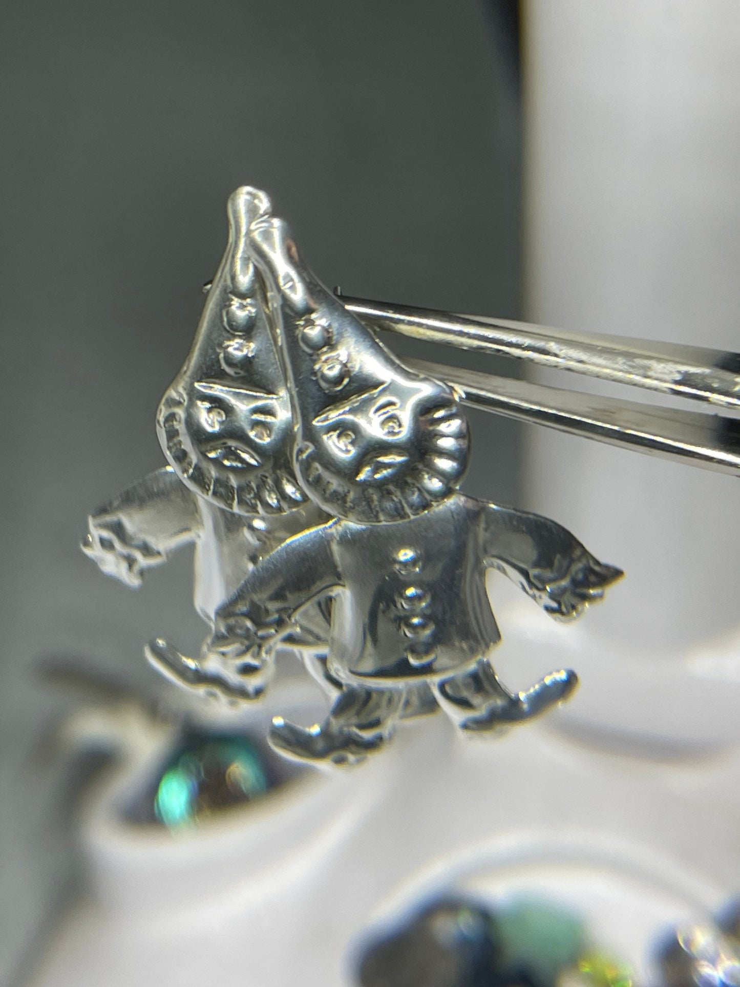 Gnome Sterling Silver Dangle Earrings