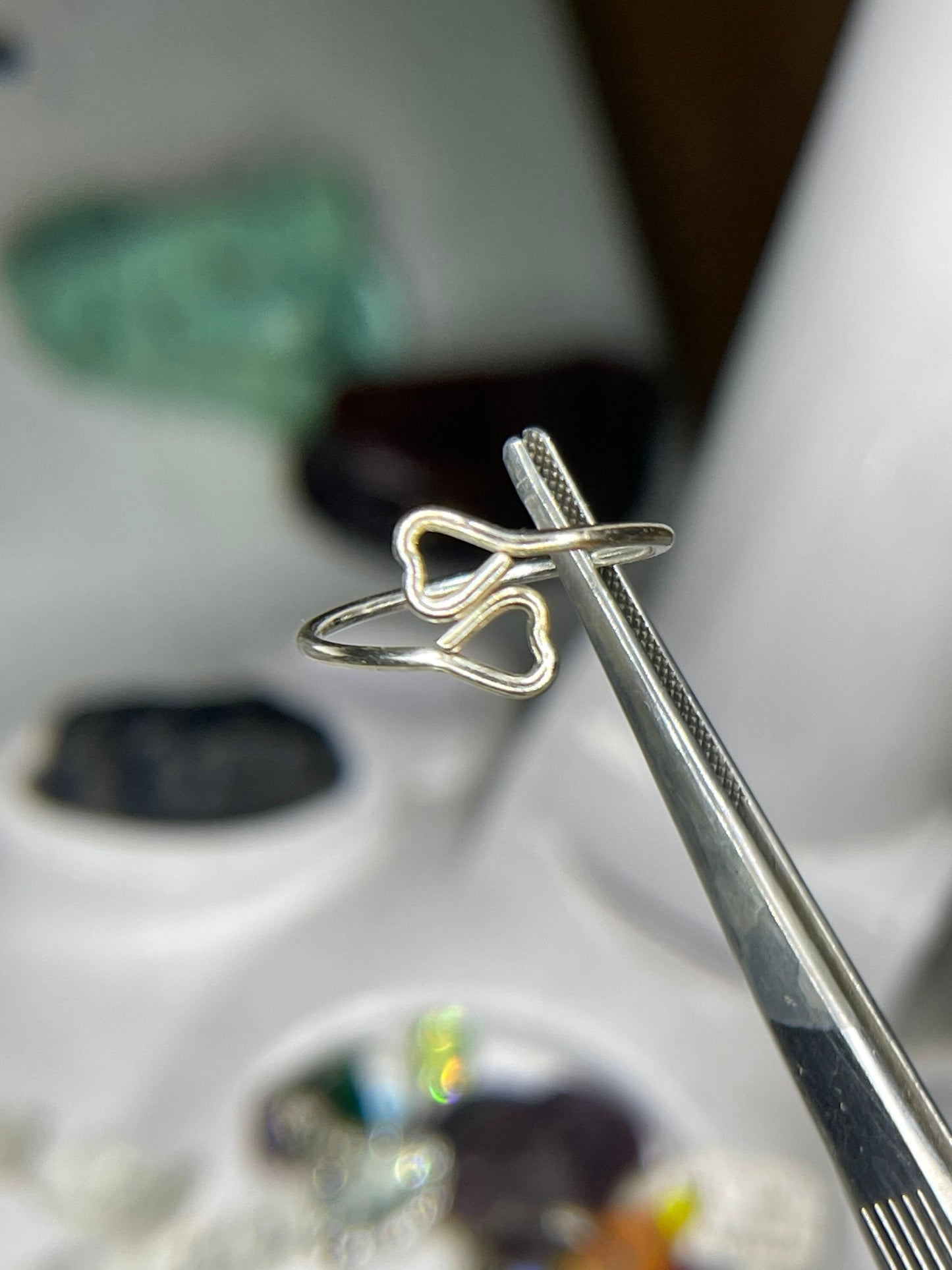 Handmade Sterling Silver Heart Adjustable Ring