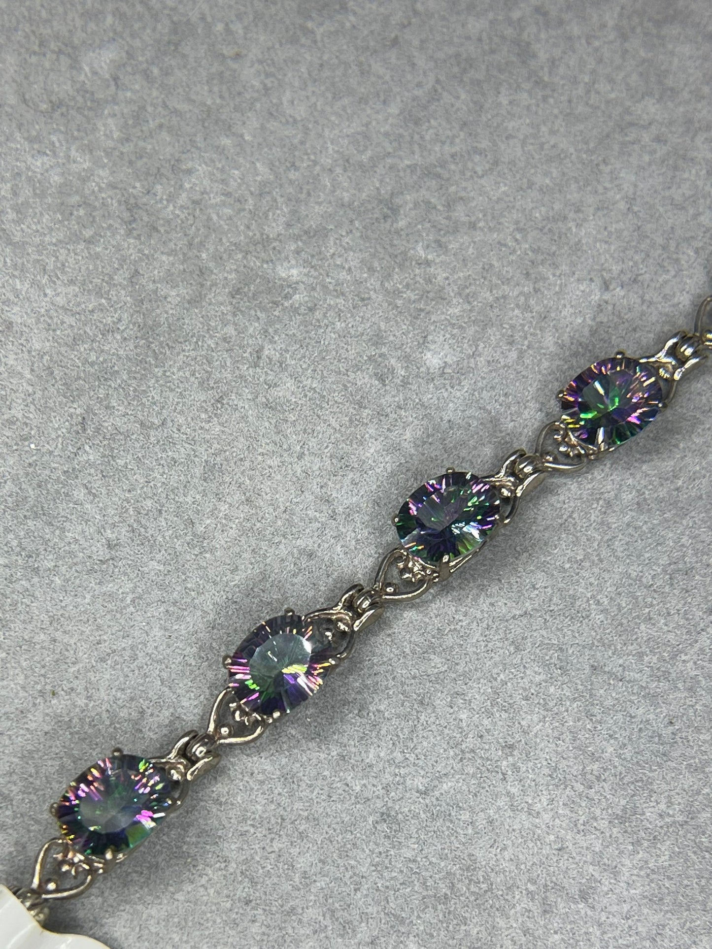 29 Carat Mystic Topaz Sterling Silver Bracelet (7 inches)