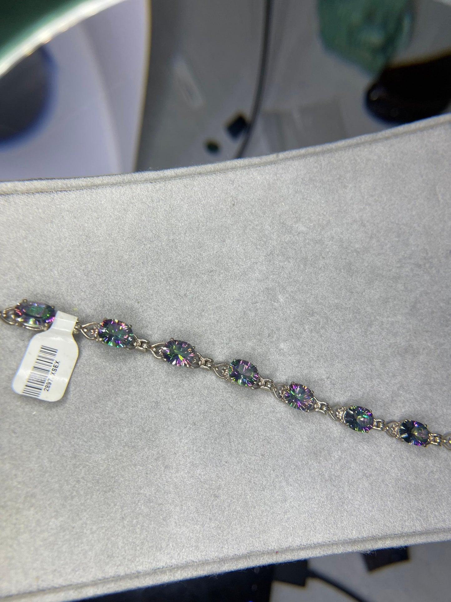 29 Carat Mystic Topaz Sterling Silver Bracelet (7 inches)