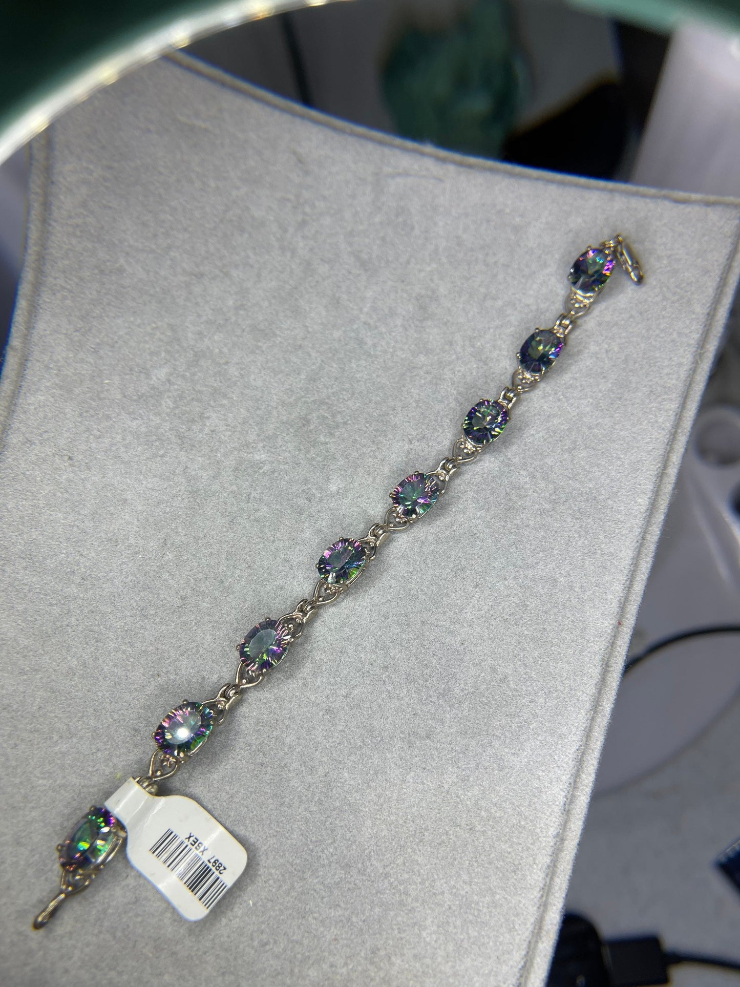 29 Carat Mystic Topaz Sterling Silver Bracelet (7 inches)