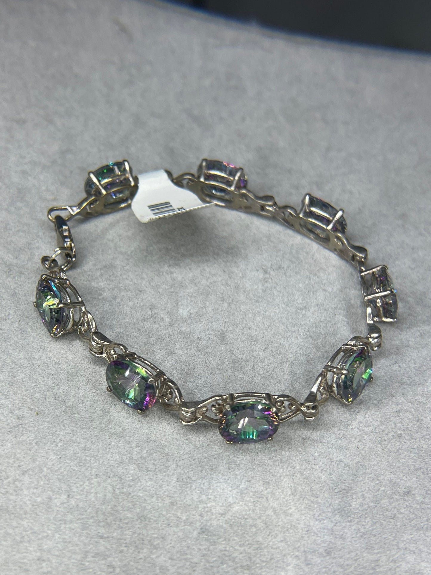 29 Carat Mystic Topaz Sterling Silver Bracelet (7 inches)
