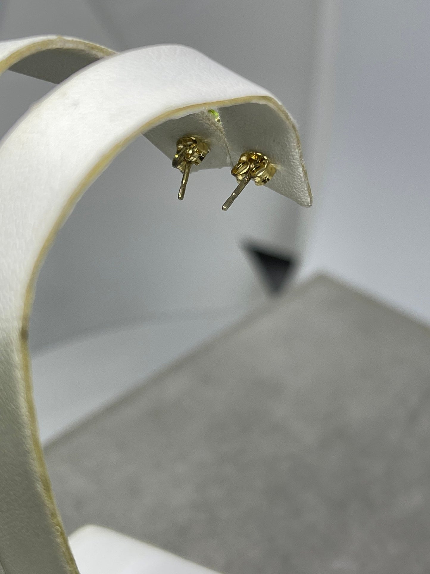 Natural Garnet Sterling Silver Vermeil Stud Earrings