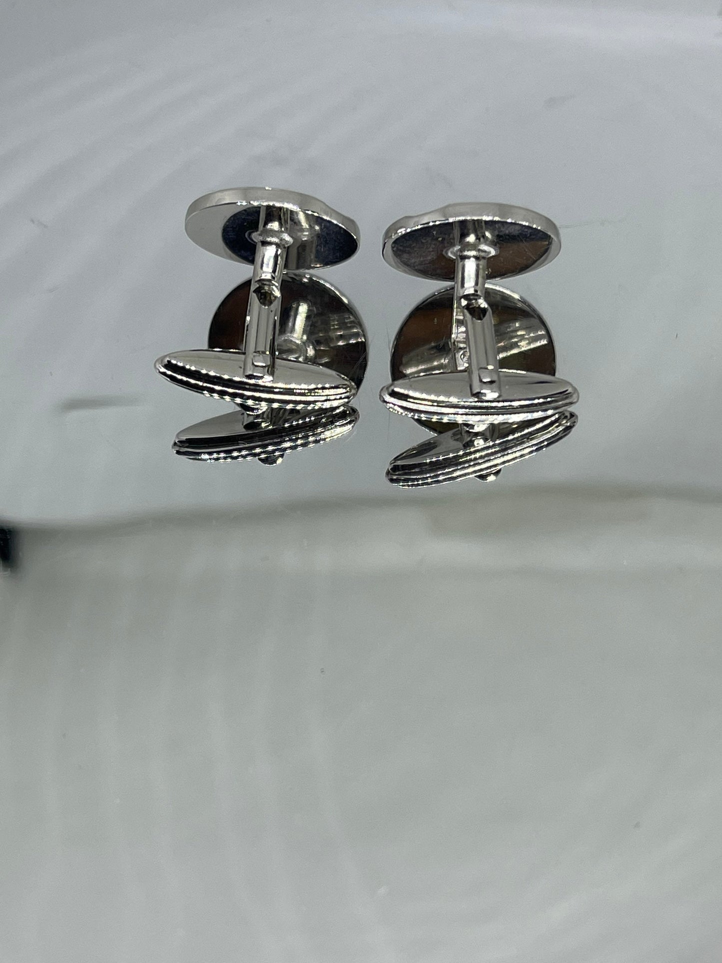 Sterling Silver & CZ Cufflinks