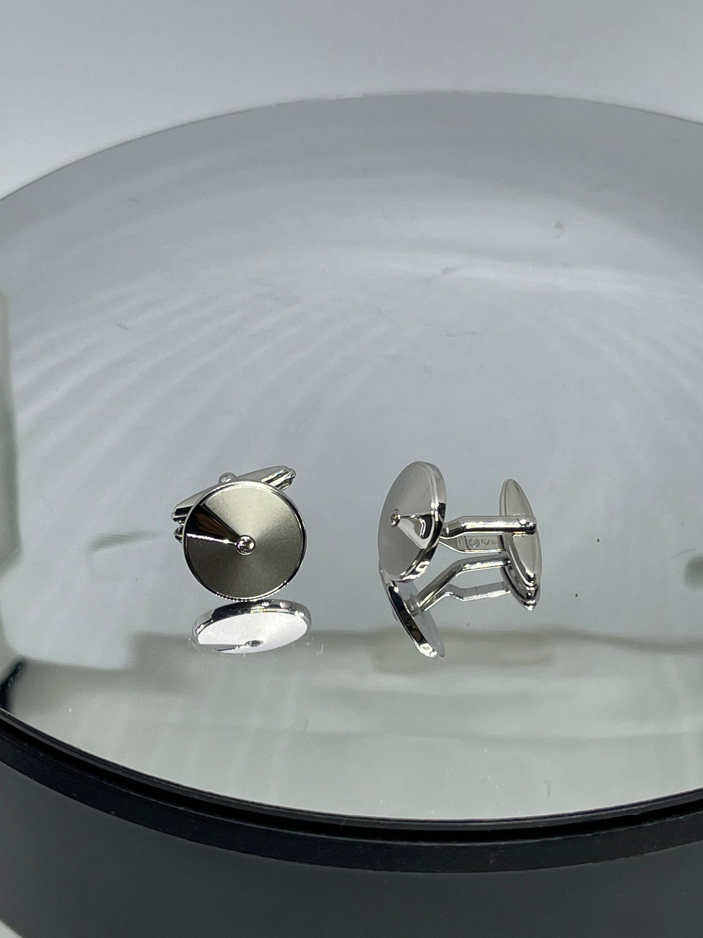 Sterling Silver & CZ Cufflinks