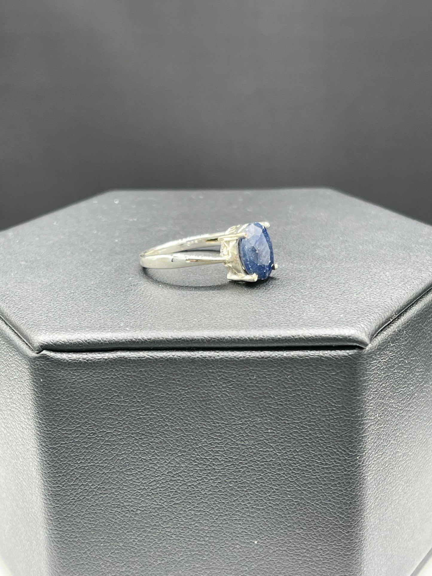 Natural Sapphire Sterling Silver Ring